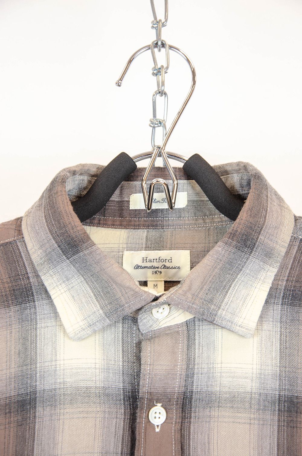 Hartford Hartford Slim Fit Plaid Cotton Shirt – Size M Size US M / EU 48-50 / 2 - 6 Thumbnail