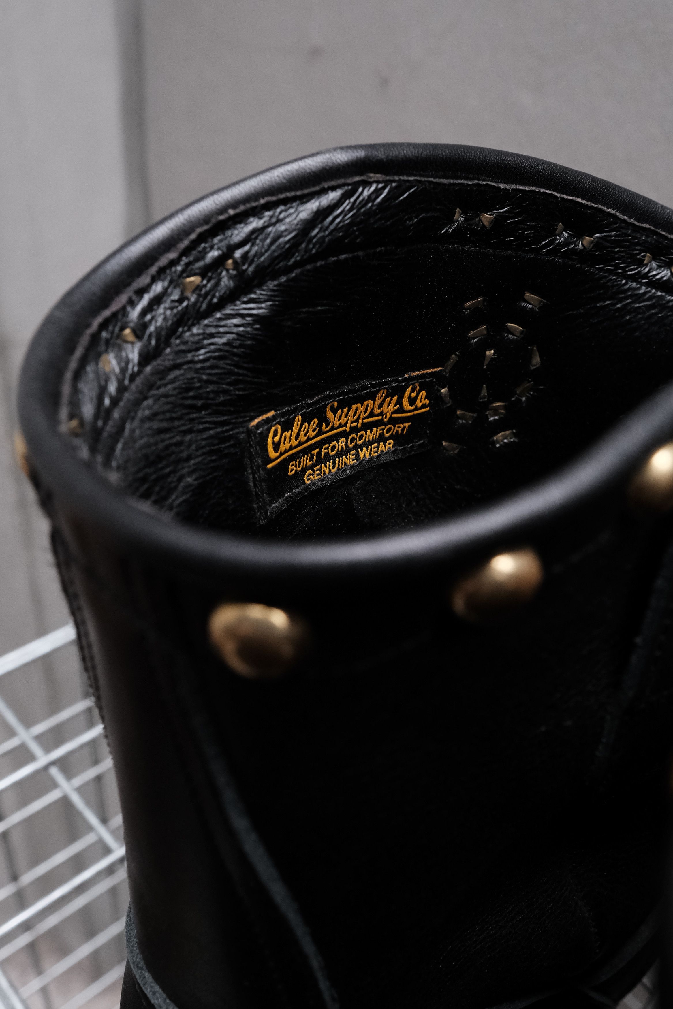 Other CALEE Studded Suede Leather Engineer Boots Black Size US 11 / EU 44 - 4 Thumbnail