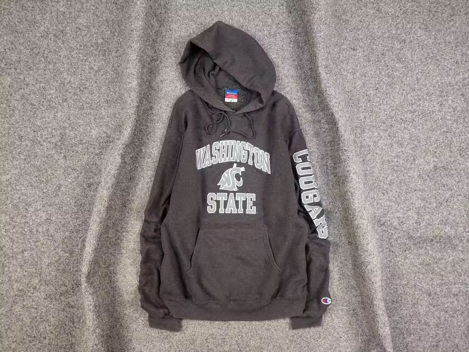 Champion Vintage 90's Champion washington state cougars Logo Hoodie Size US M / EU 48-50 / 2 - 1 Thumbnail
