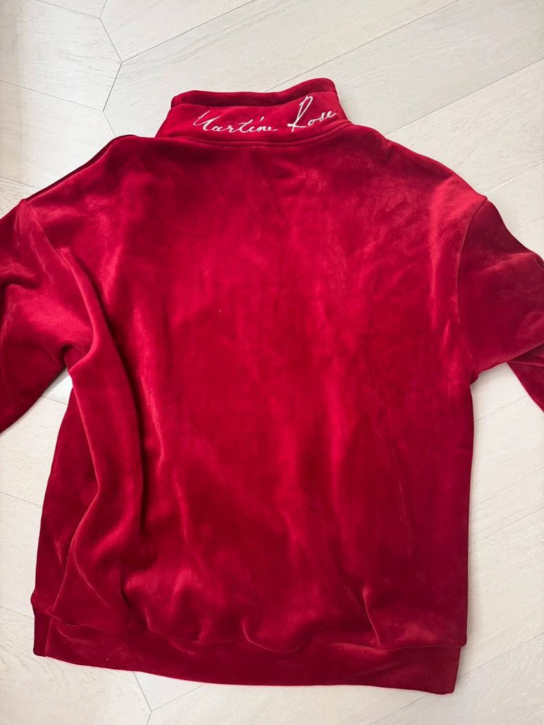Martine Rose Martine Rose Red Velvet Pullover Sweatshirt Size US M / EU 48-50 / 2 - 1 Thumbnail