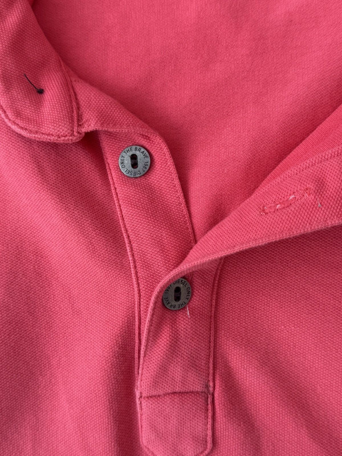 Diesel Vintage Diesel Pink Polo Shirt Size US XL / EU 56 / 4 - 3 Thumbnail