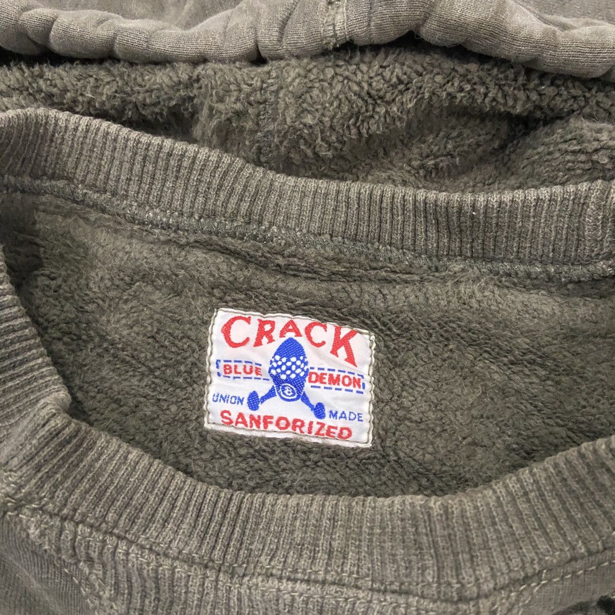 Japanese Brand × Vintage Vintage Japanese Brand Crack Sanforized Blue Demon Hoodie Size US XL / EU 56 / 4 - 2 Thumbnail