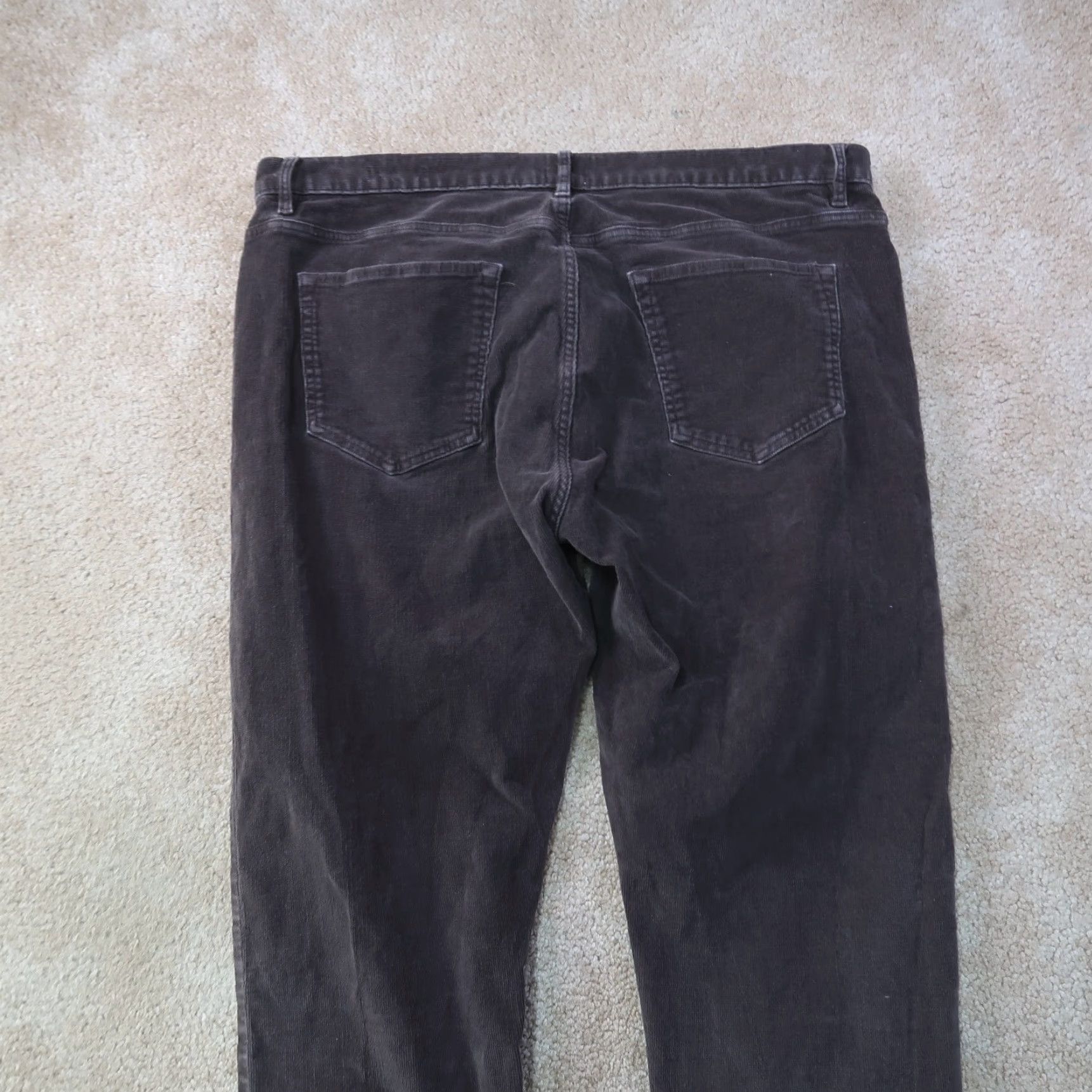 Flint And Tinder Flint And Tinder Slim Straight Leg Chino Pants Mens 38x34 Corduroy Brown 5-Pocket Design Regular Fit Stretch Inseam 34 Linen? Size US 38 / EU 54 - 6 Thumbnail