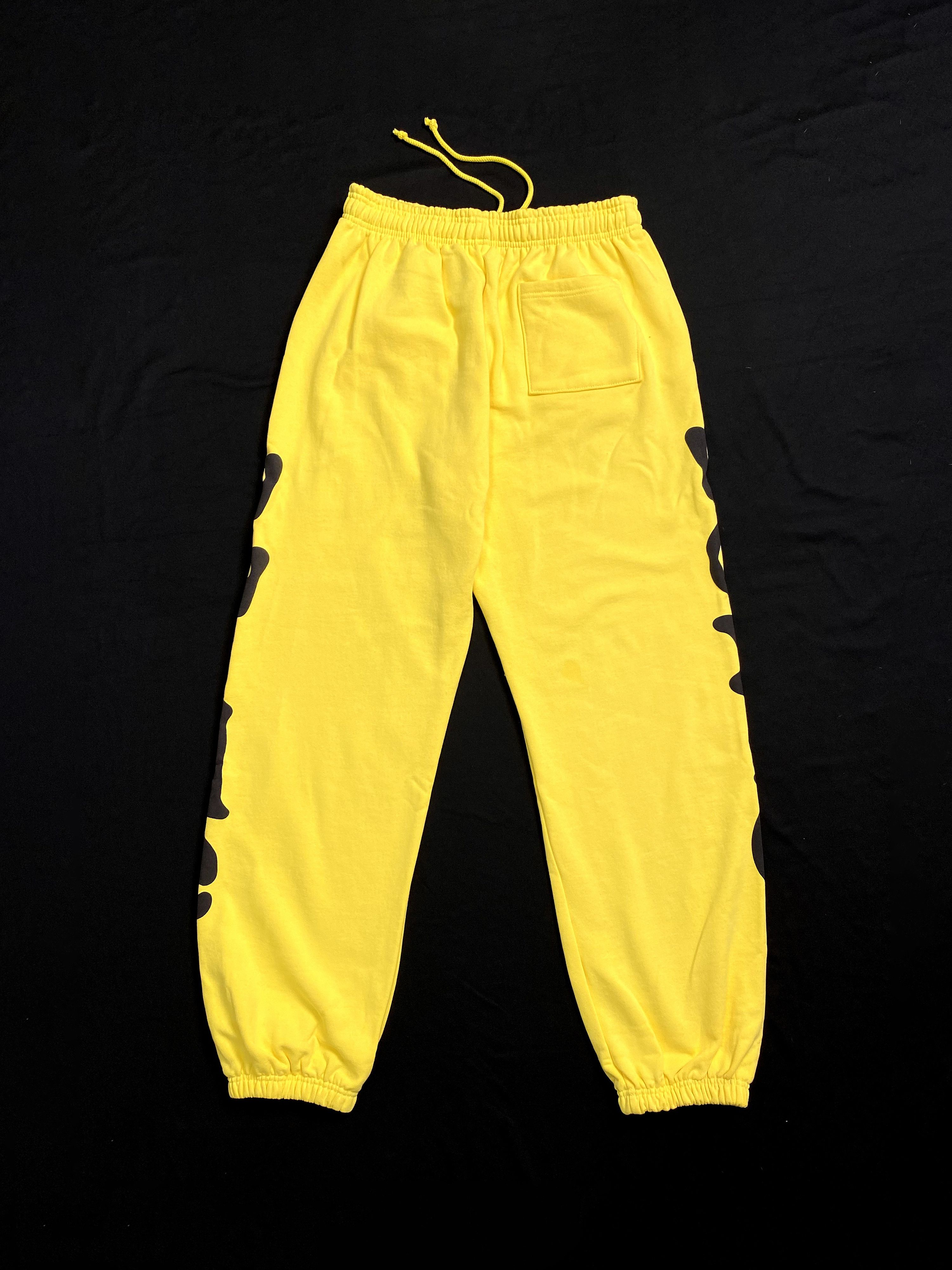 Sp5der Rare Sp5der Beluga Classic Logo Sweatpants 'Gold' Large Size US 32 / EU 48 - 5 Thumbnail