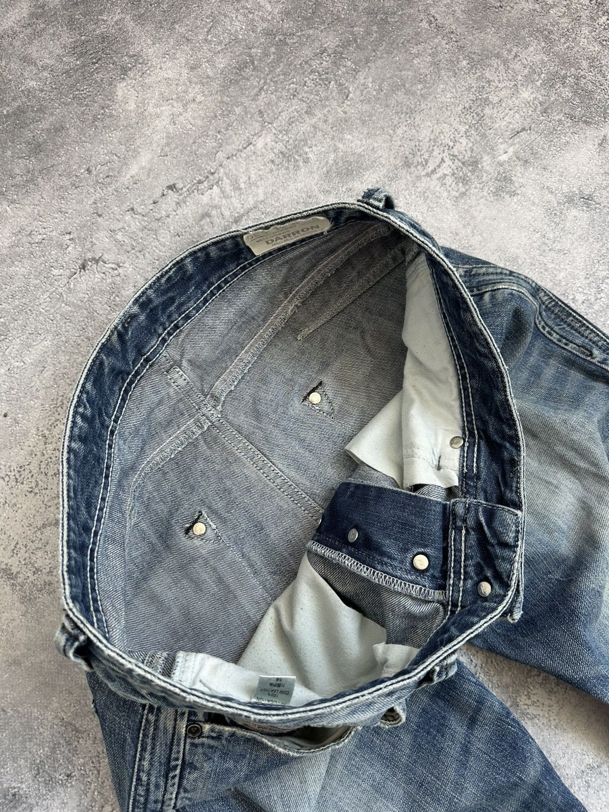 Diesel Vintage Diesel Distressed Ripped Denim Jeans Japanese Stripe Size US 31 - 11 Thumbnail