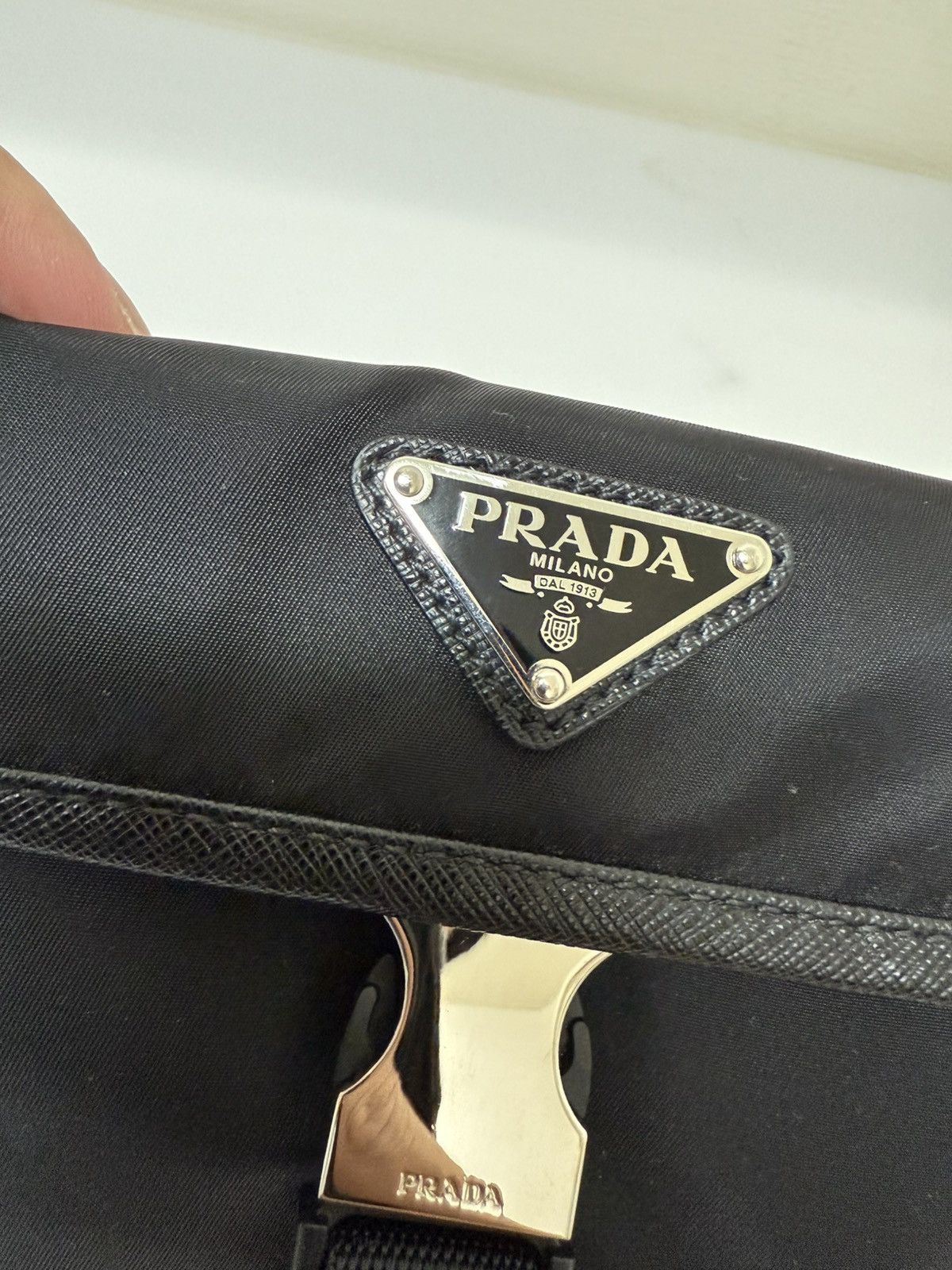 Prada Prada Cargo Nylon Messenger Bag Black Nylon Size ONE SIZE - 2 Thumbnail