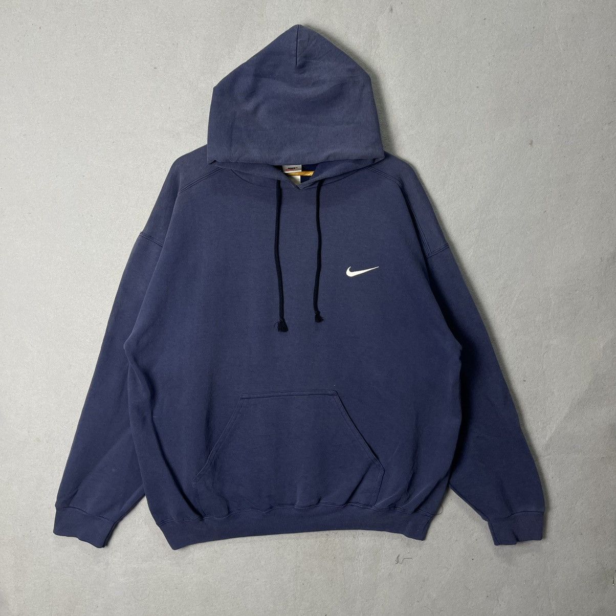 Nike 90s Nike Mini Swoosh Hoodie Navy (XL) Size US L / EU 52-54 / 3 - 1 Thumbnail