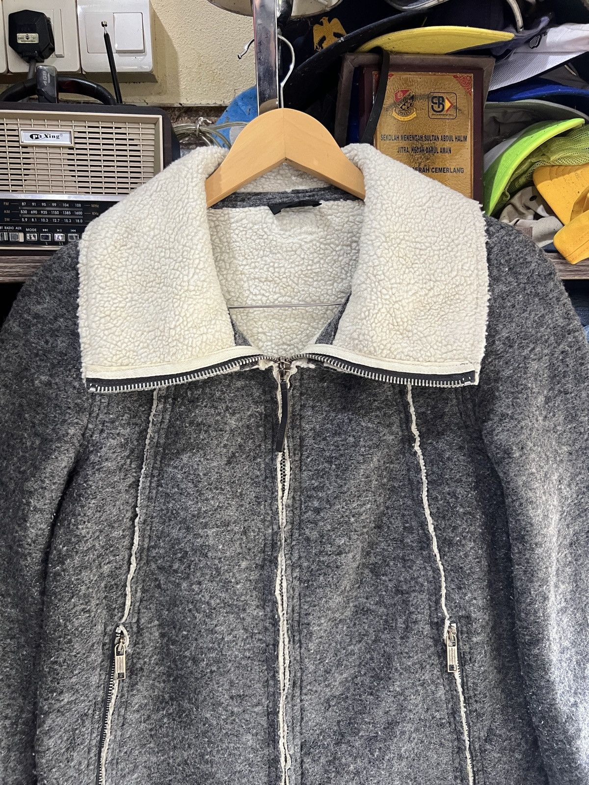 Diesel 🔥Vintage Diesel Deep Pile Sherpa Zipper Jacket Size S / US 4 / IT 40 - 4 Thumbnail