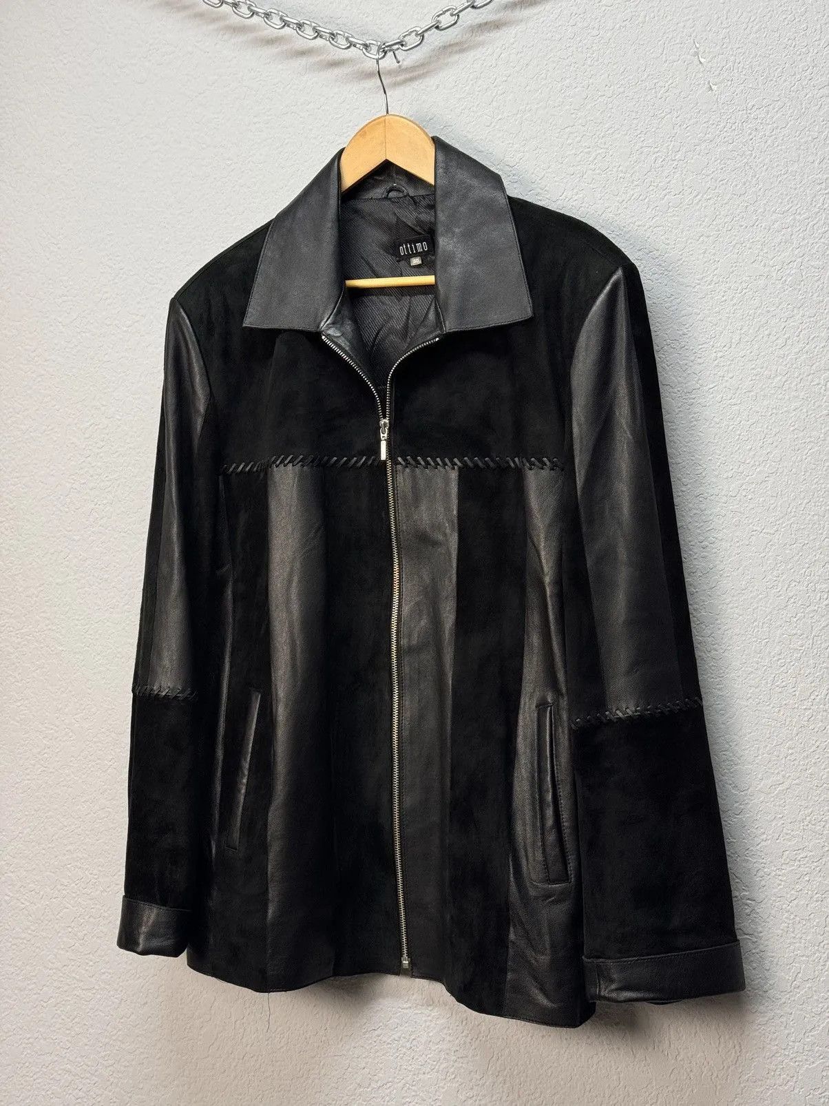 Hysteric Glamour × If Six Was Nine × Vintage VINTAGE CRAZY LEATHER JACKET IFSIXWASNINE STYLE Y2K Size US L / EU 52-54 / 3 - 4 Thumbnail