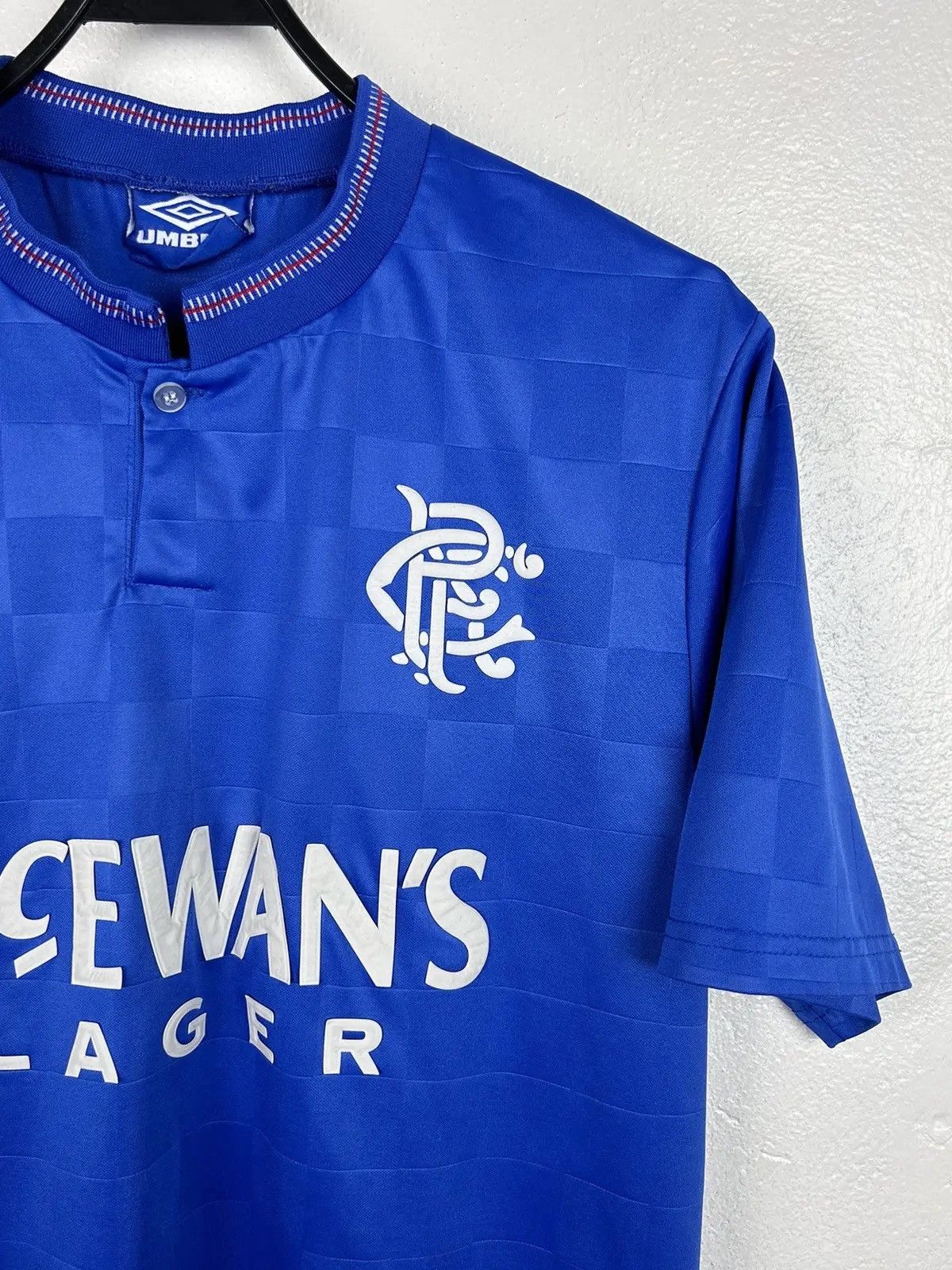 Vintage Vintage Glasgow Rangers 1987/88/89 Replica #11 Home Jersey Size US L / EU 52-54 / 3 - 4 Thumbnail