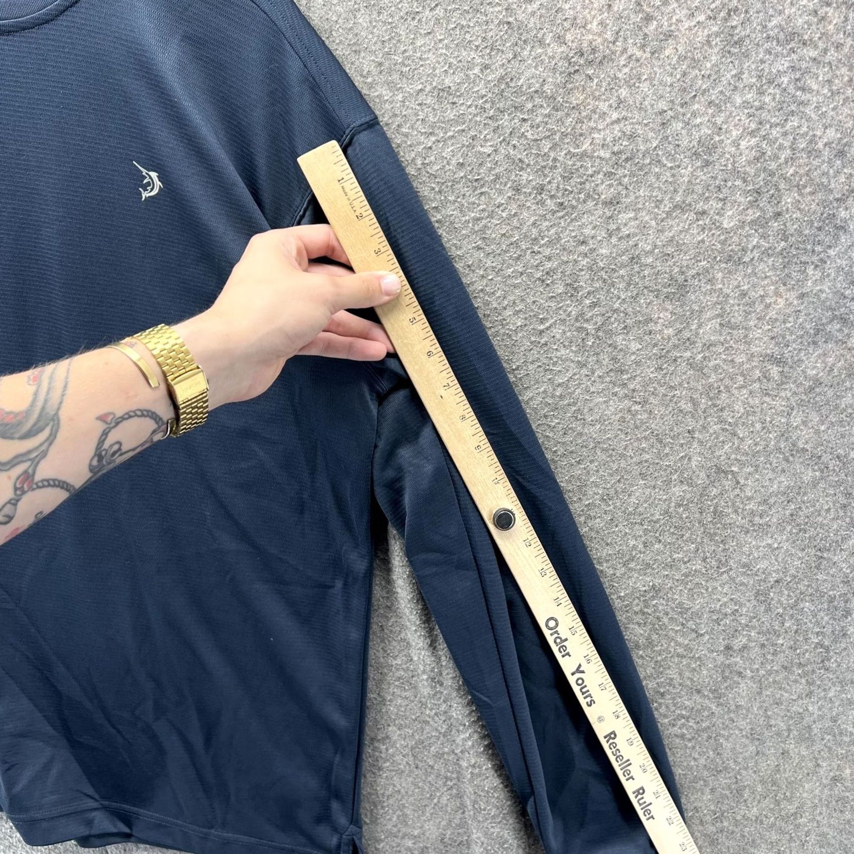 Vintage Reel Legends Shirt Mens Medium Blue Long Sleeve Performance Fishing Crewneck Size US M / EU 48-50 / 2 - 4 Thumbnail
