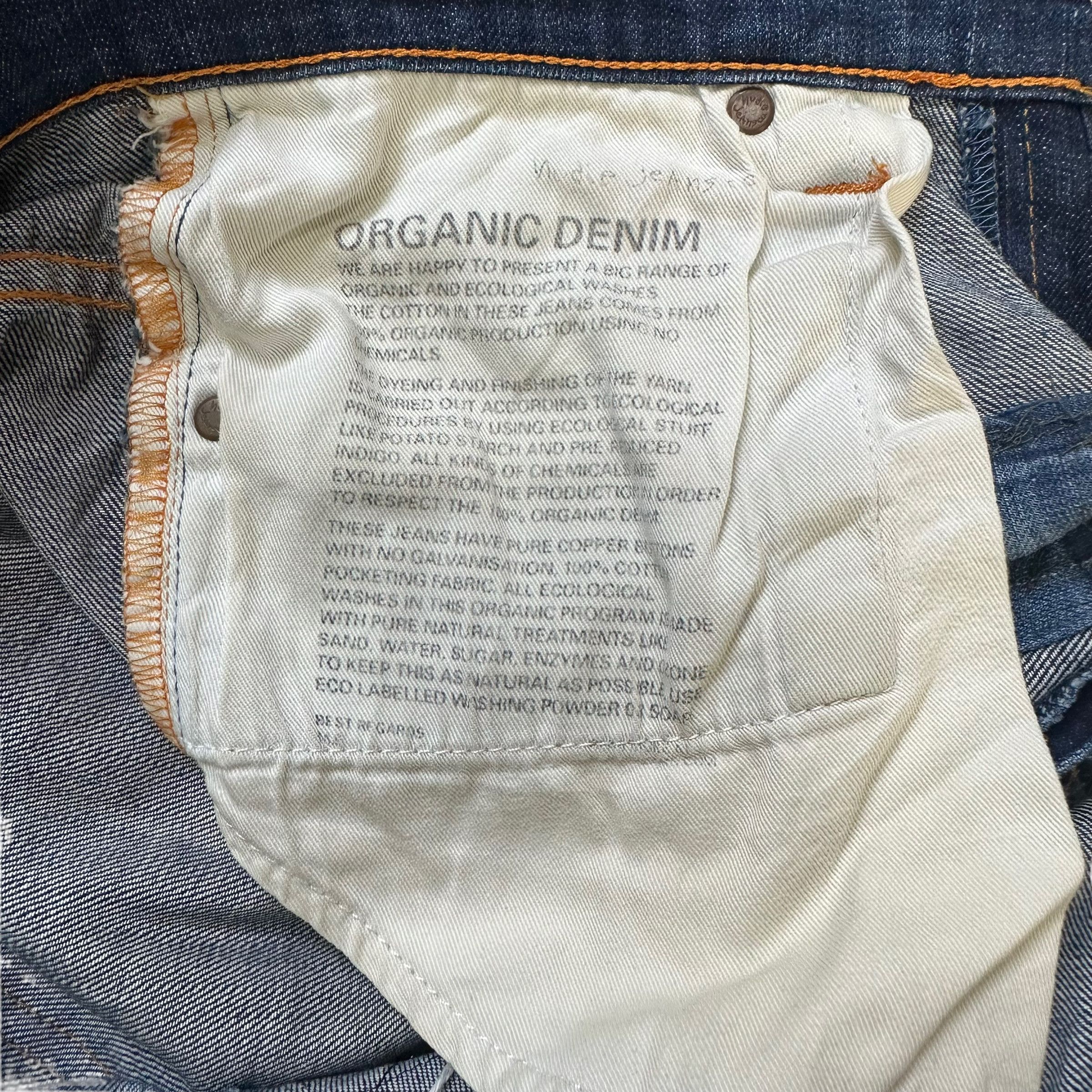 Japanese Brand TRASHED🔥 NUDIE JEANS DENIM PANTS #7463-147 Size US 30 / EU 46 - 11 Thumbnail