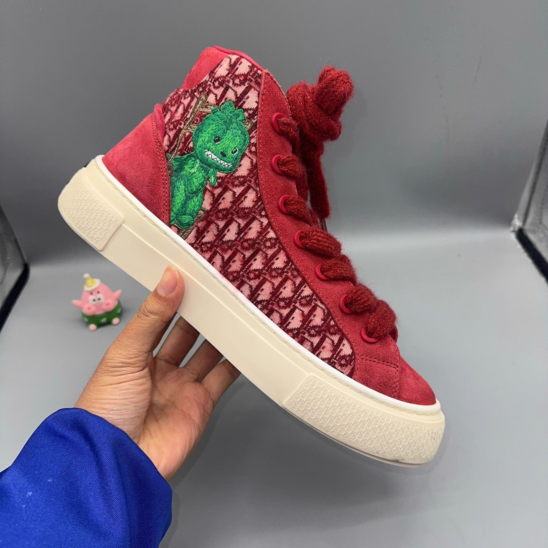 Dior DIOR B33 Red Trainer 42 Size US 9 / EU 42 - 5 Thumbnail