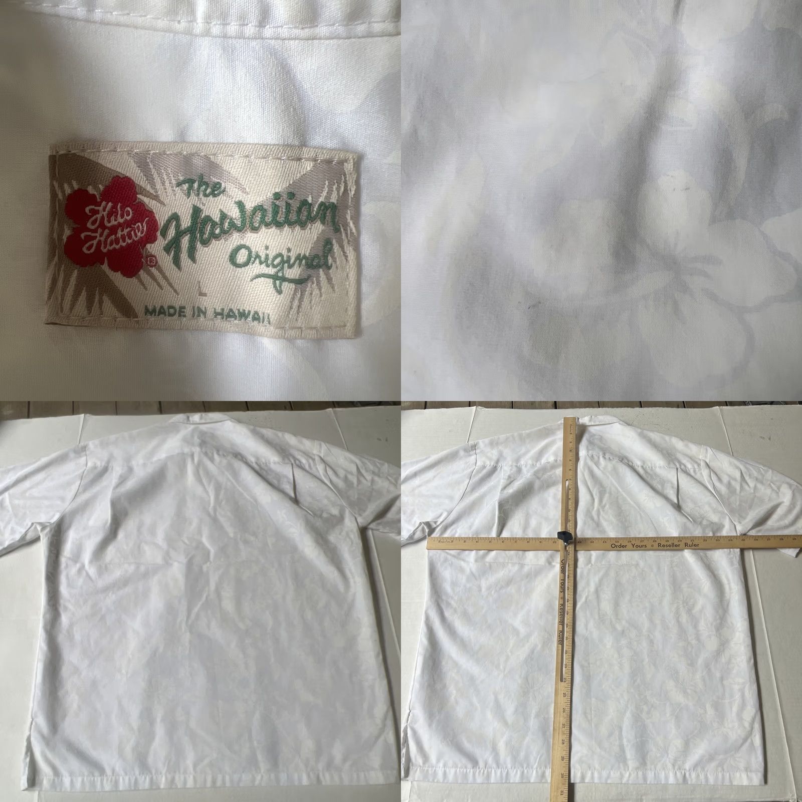 Hilo Hattie VINTAGE Hilo Hattie Hawaiian Floral Aloha Shirt White Large Short Sleeve Mens Size US L / EU 52-54 / 3 - 8 Thumbnail