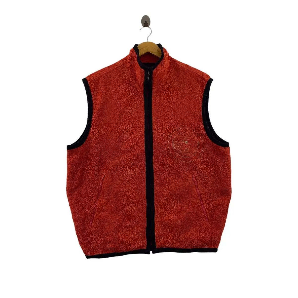 Vintage Vintage THE DOGHUNTING SPORTS CLUB Fleece Vest Size L / US 10 / IT 46 - 1 Thumbnail