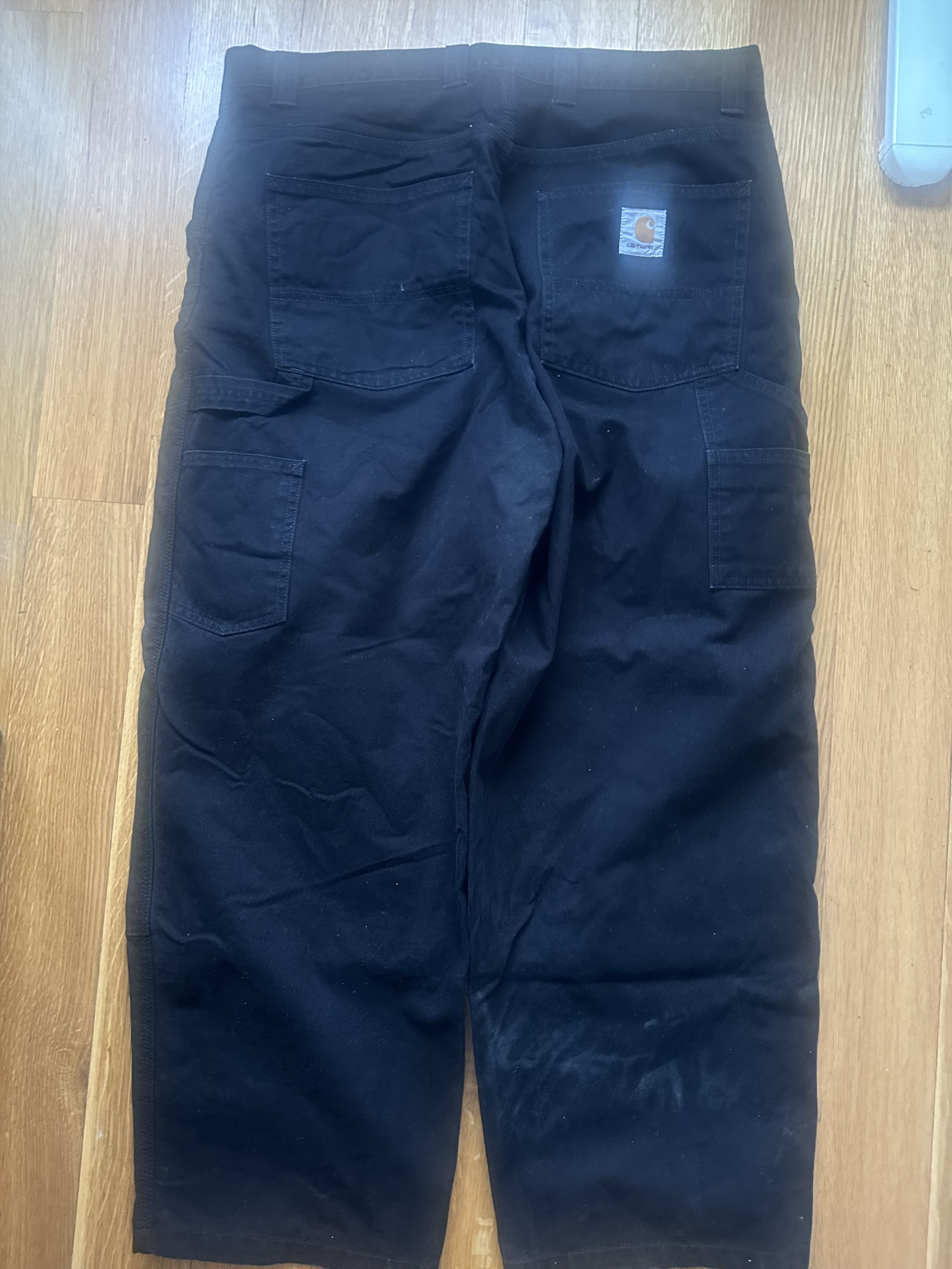 Carhartt Wip Carhartt WIP Black Wide Leg Pant - Size 32 Size US 32 / EU 48 - 3 Thumbnail