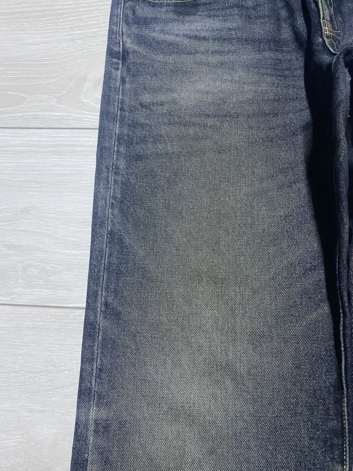 GU × Undercover Vintage gu Denim Distressed Straigh Loose Jeans Size US 35 - 7 Thumbnail