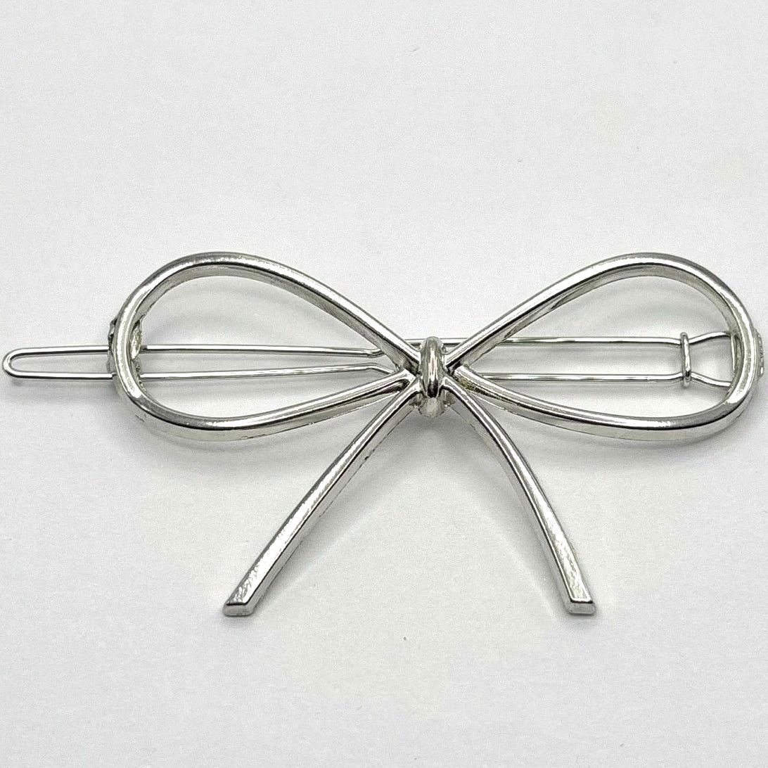 Other Silver Bow Hair Clip Size ONE SIZE - 3 Thumbnail