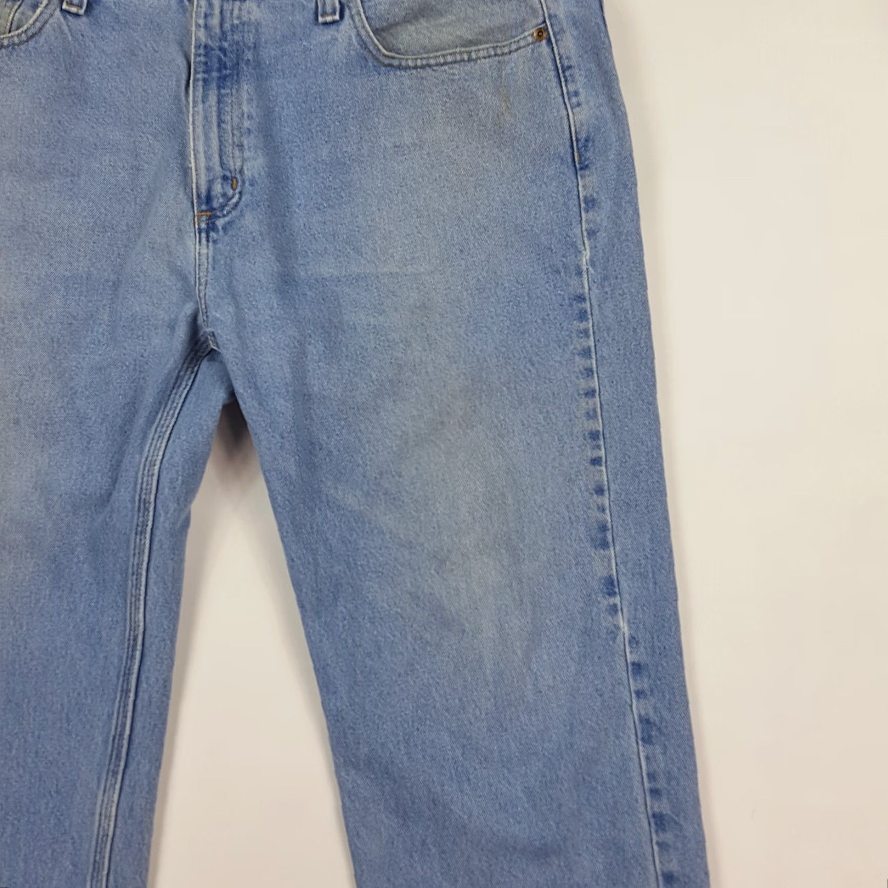 Carhartt Carhartt Jeans B460 Relaxed Fit 40x30 Denim Blue Work Straight Vintage Mens 90s Grunge Retro USA Western Carhartt Logo Navy Blue Jeans Size US 40 / EU 56 - 3 Thumbnail