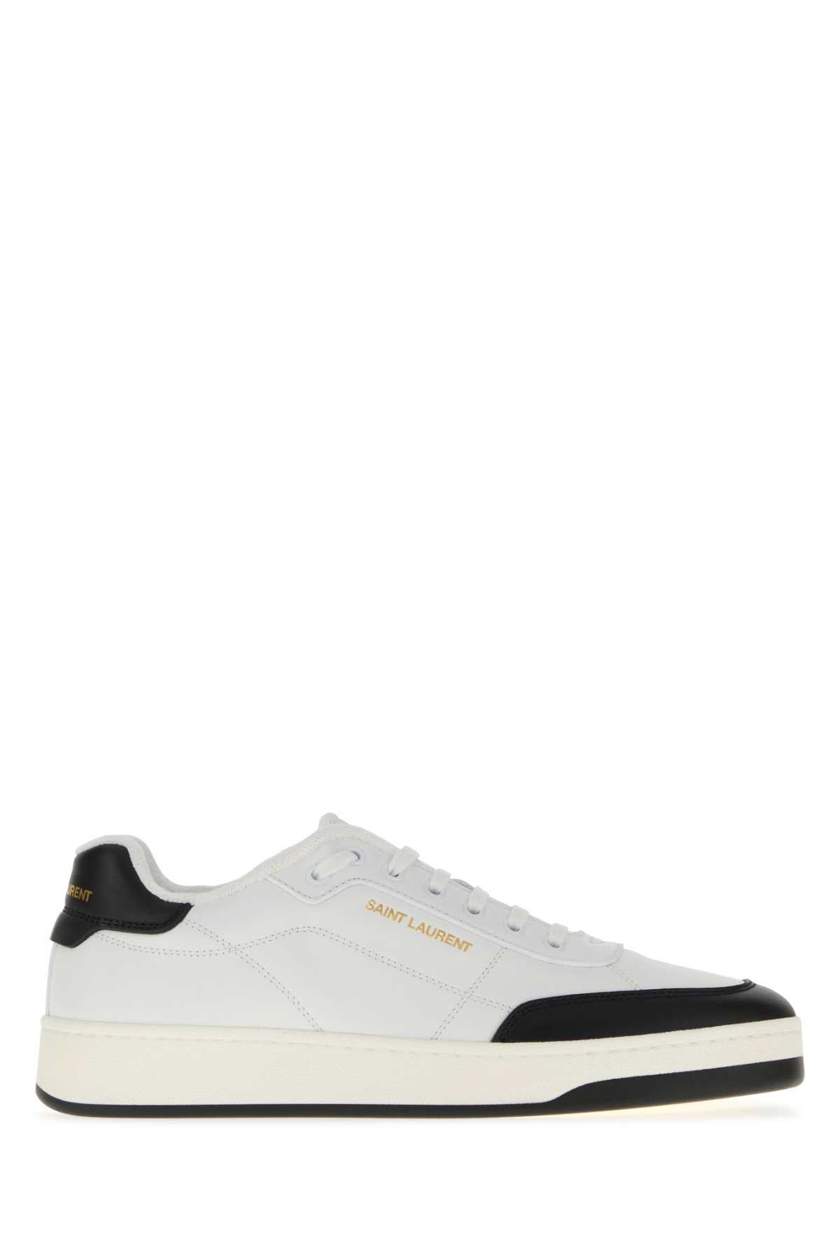 Saint Laurent Paris White Leather Sl/61 Sneakers Size US 8 / EU 41 - 1 Thumbnail