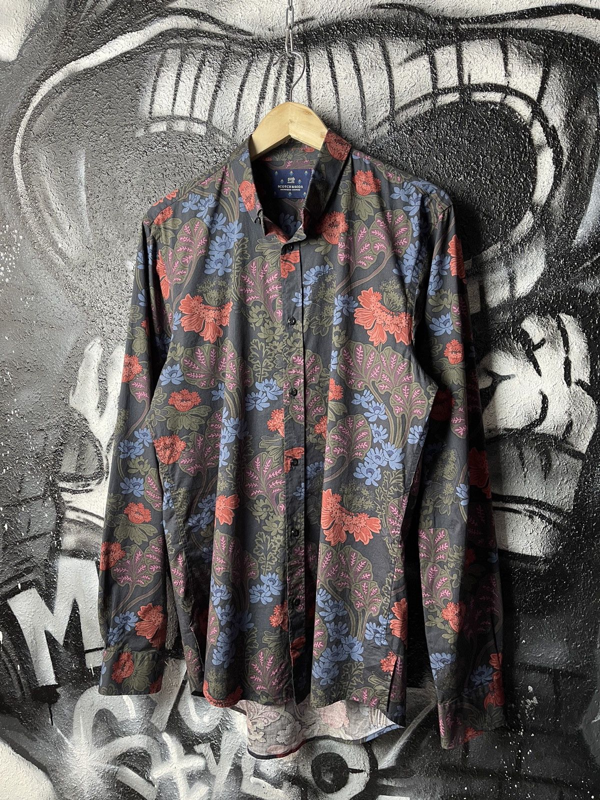 Scotch & Soda Scotch & Soda Amsterdam Couture Slim Fit Button Up Shirt Size L Size US L / EU 52-54 / 3 - 1 Thumbnail