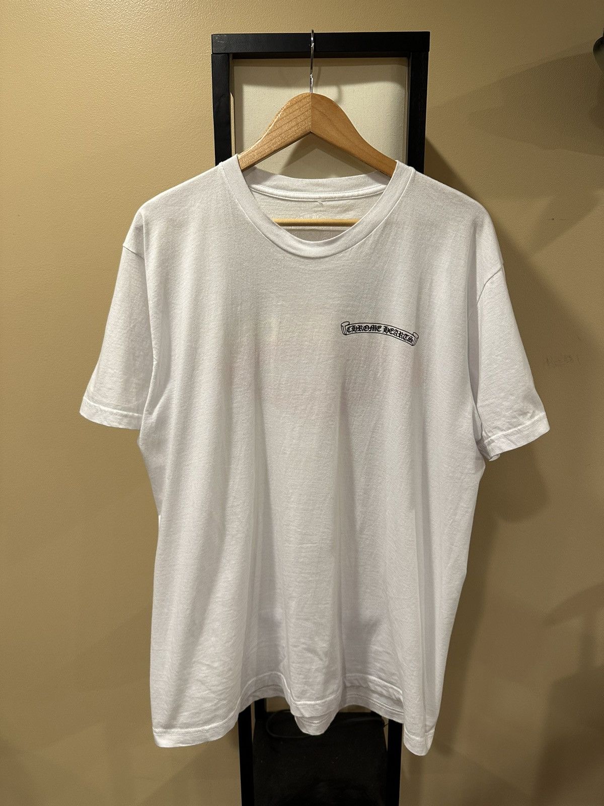 Chrome Hearts Chrome Hearts Welcome to Las Vegas Scroll Logo White Tee Size US XL / EU 56 / 4 - 2 Thumbnail
