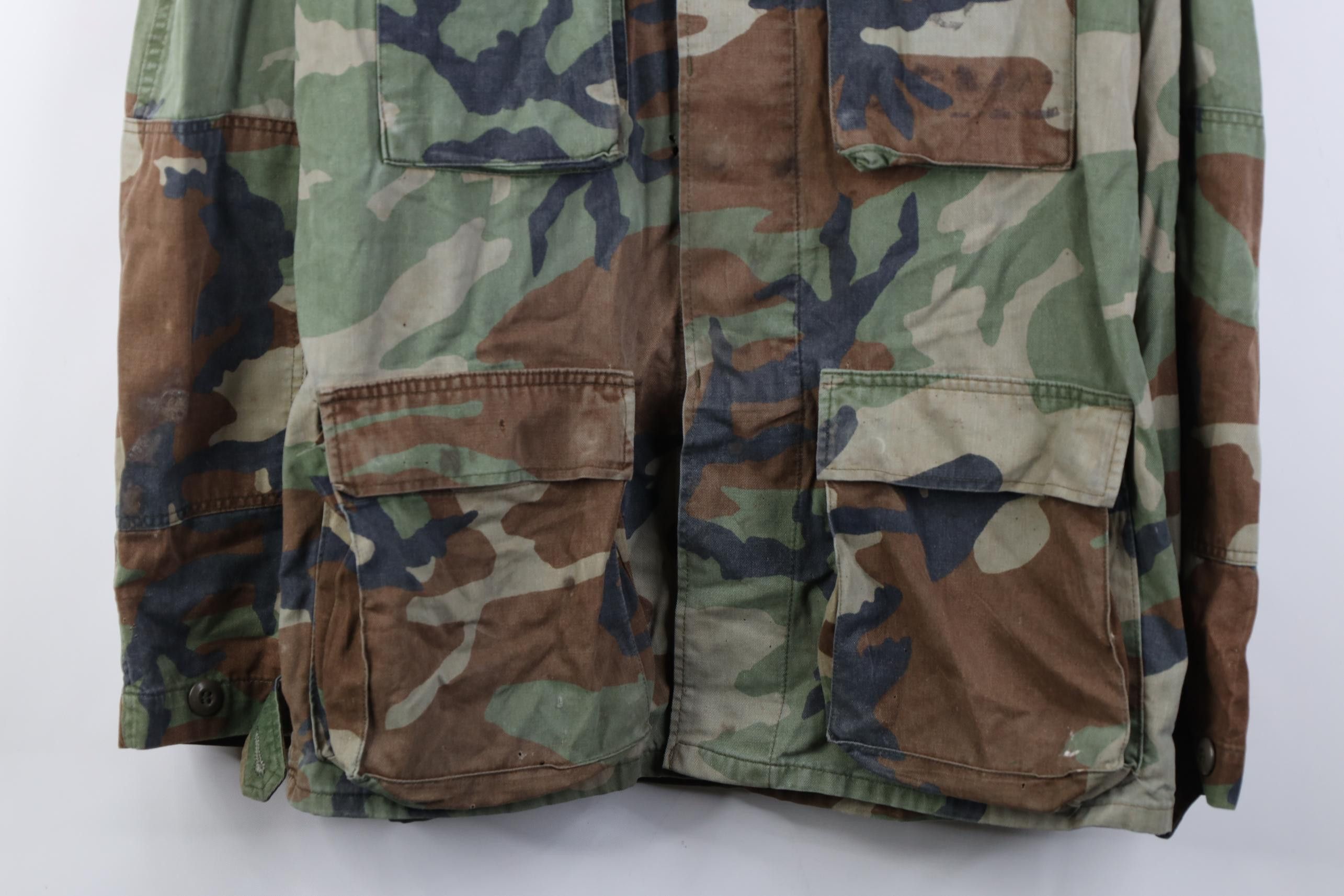 Vintage Vintage 80s USGI Long Woodland Camouflage Combat Coat Jacket Size US M / EU 48-50 / 2 - 3 Thumbnail