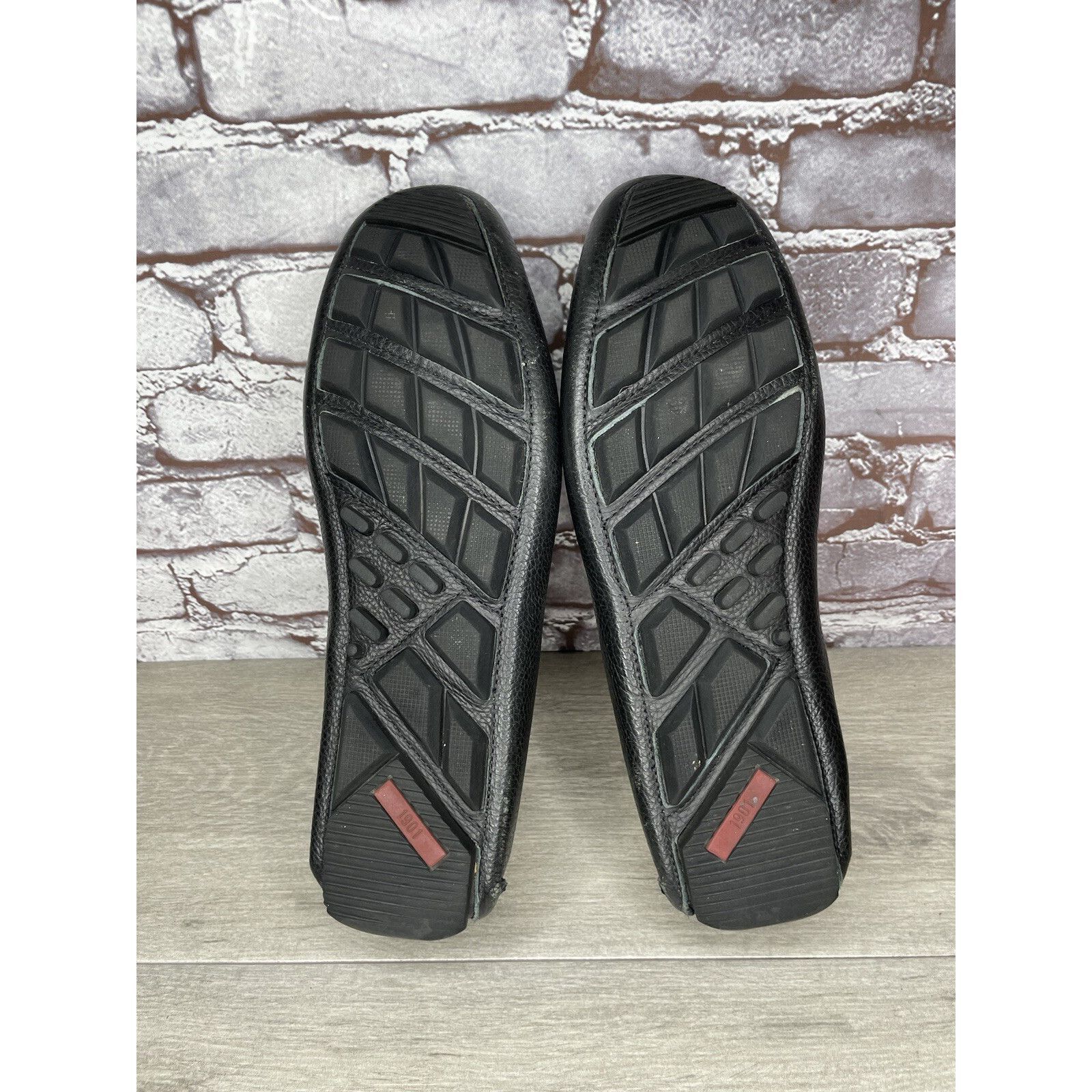 1901 1901 Black Leather Penny Loafers Slip On Driving Shoes Men’s Size US 13 / EU 46 - 6 Thumbnail