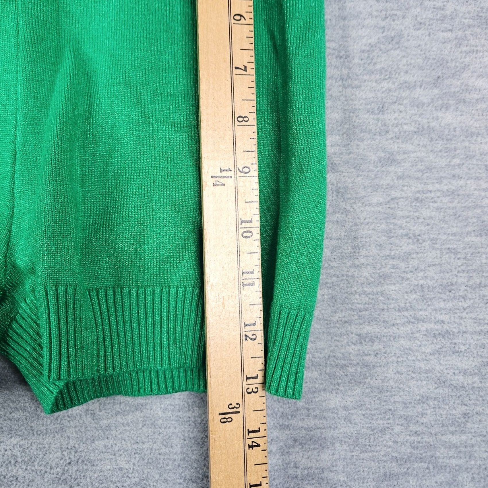 Vintage HIGH Princess Polly Green Selba Sweater Pull On High Rise Shorts XS/S Womens Regular Green solid 90s theme? Size XS / US 0-2 / IT 36-38 - 7 Thumbnail
