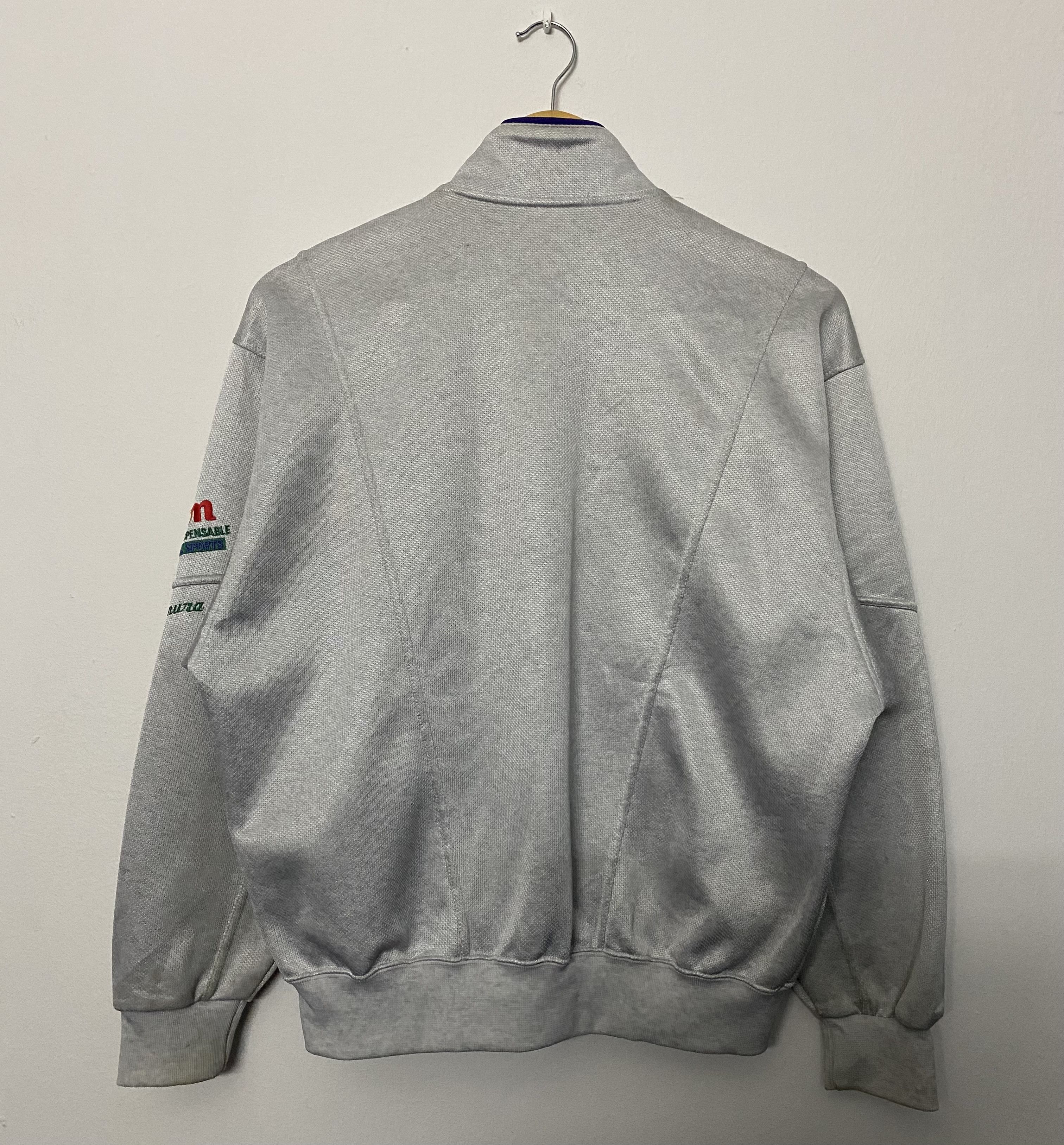 Wilson Vtg 90s Wilson Track Jacket Full Zip Gray Boxy Fit Size US S / EU 44-46 / 1 - 2 Thumbnail