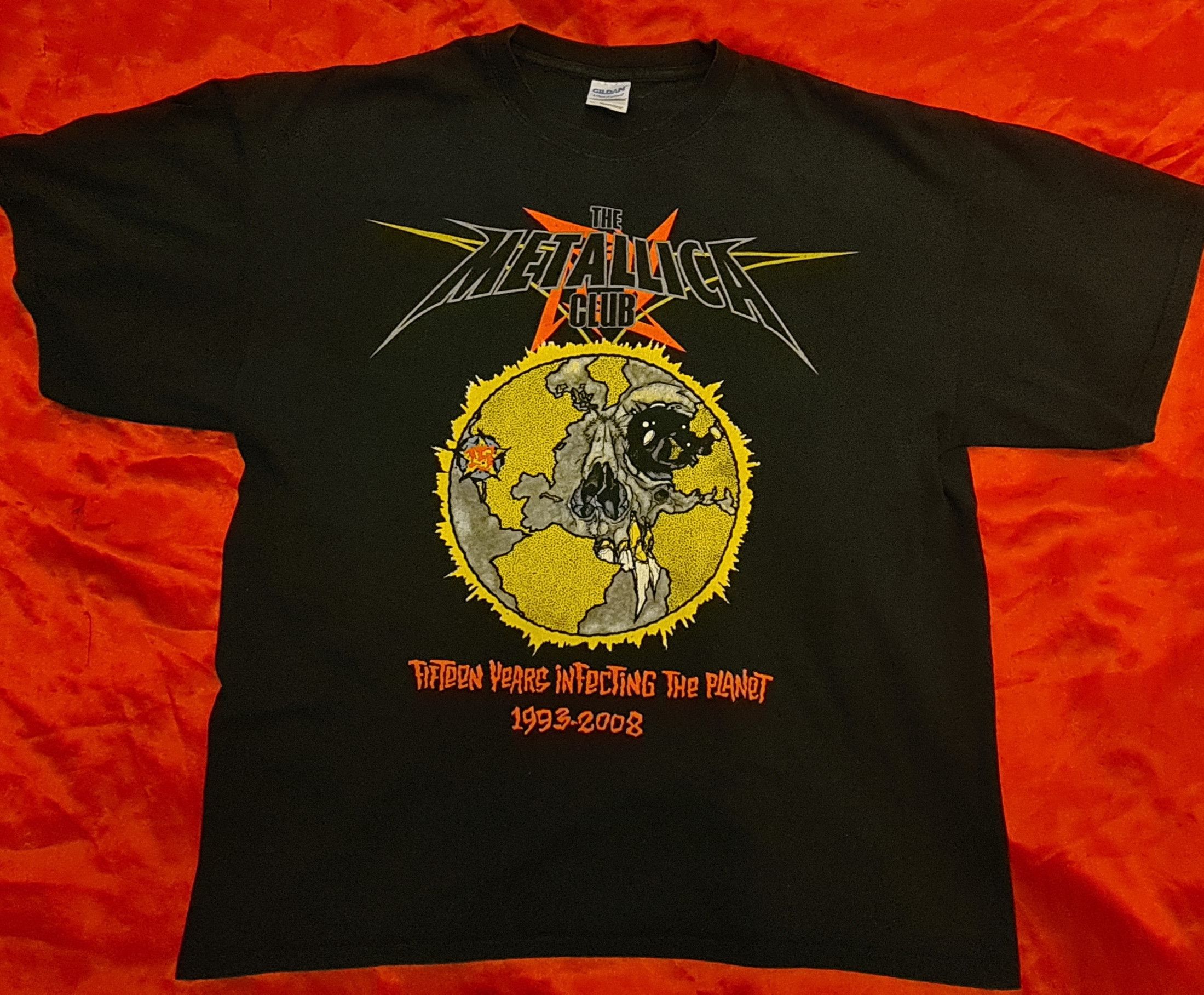 Gildan METALLICA The Metallica Club- 15 Years 1993-2008 shirt Size US XL / EU 56 / 4 - 1 Preview