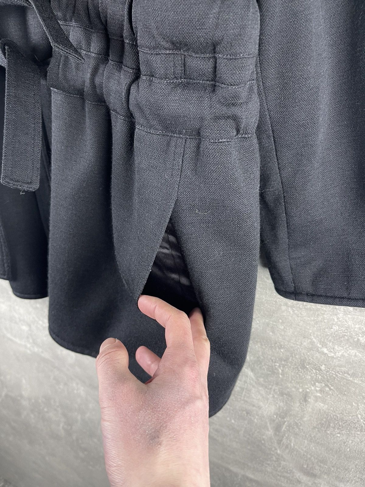 Sonia Rykiel Sonia Rykiel Paris Vintage 90s Black Wool Double Belted Coat Size S / US 4 / IT 40 - 5 Thumbnail