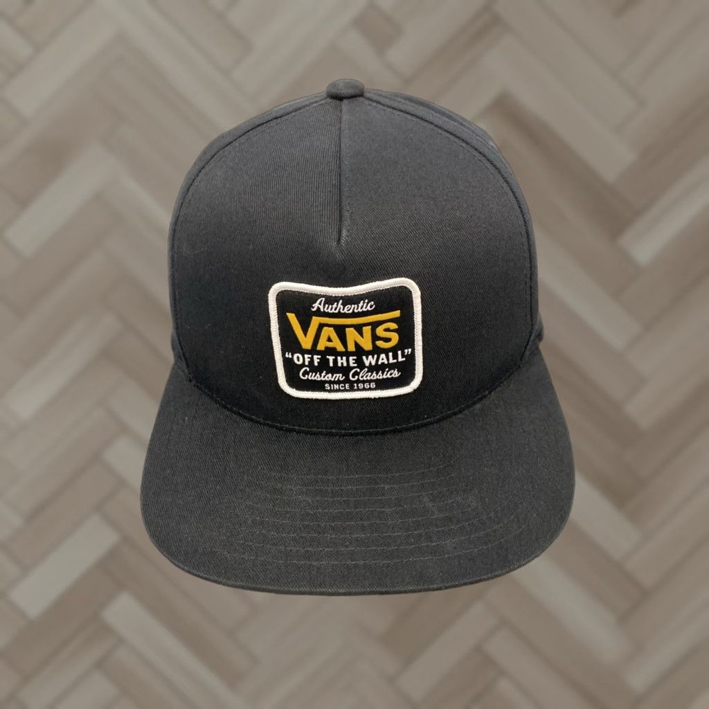 Vans VANS Men’s 5 Panel Hat Cap - Black Adjustable Cotton Twill Casual Unisex Size ONE SIZE - 1 Thumbnail