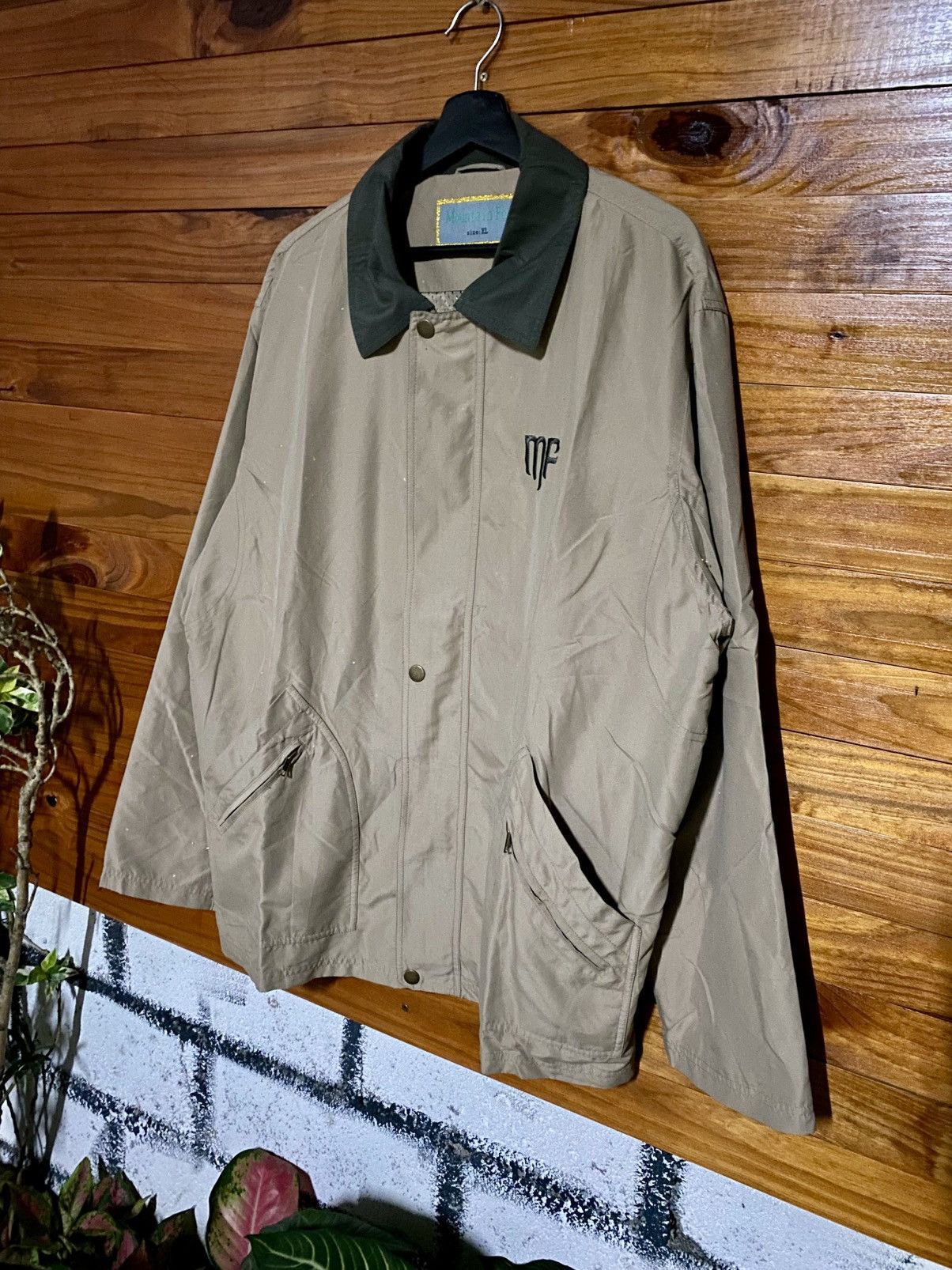 Vintage Vintage Mountain Fog Coach Jacket 90s Beige Windbreaker Size US XL / EU 56 / 4 - 4 Thumbnail