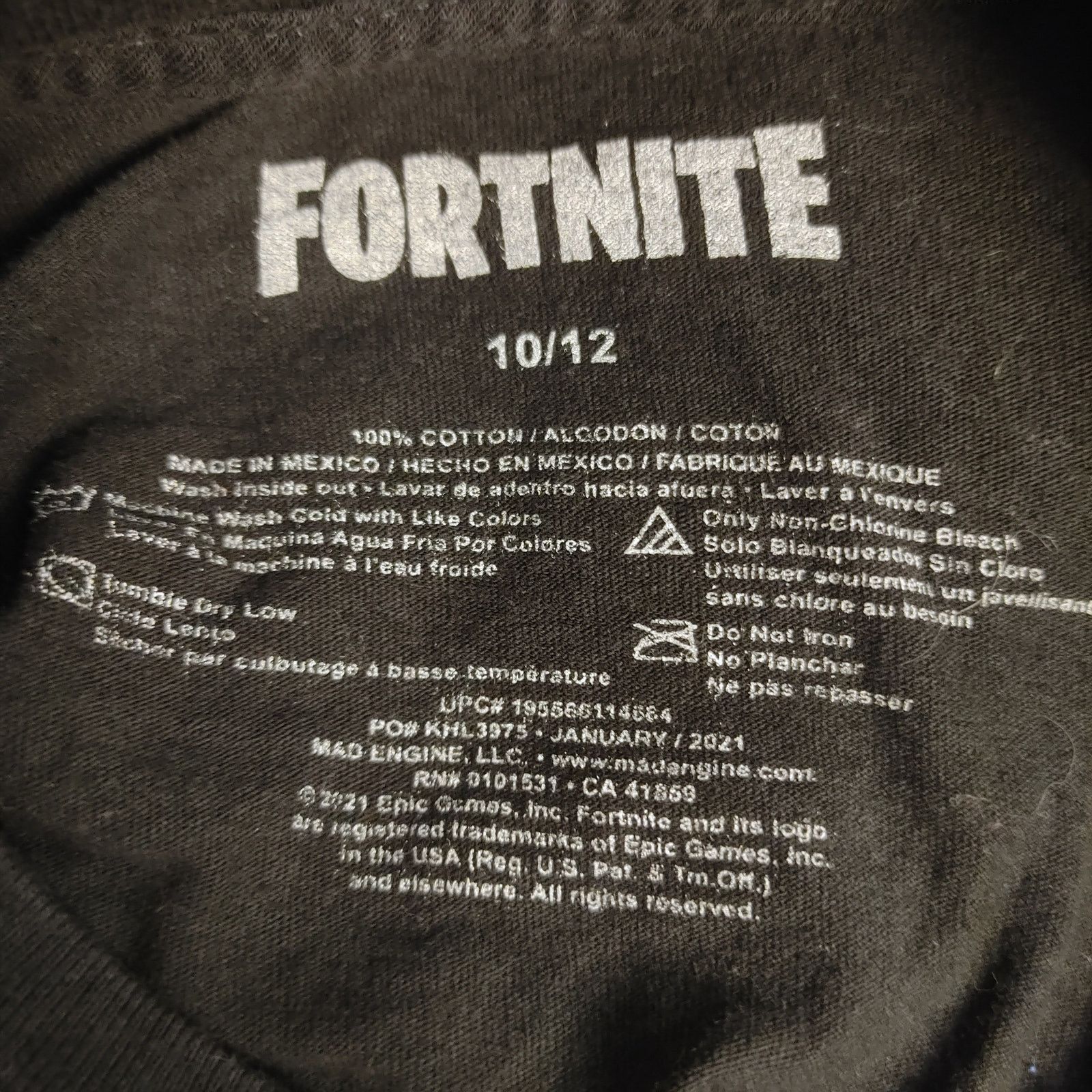 Other Unisex Youth Graphic Tee "Fortnite Lama" Size 10/12 Size US M / EU 48-50 / 2 - 3 Thumbnail