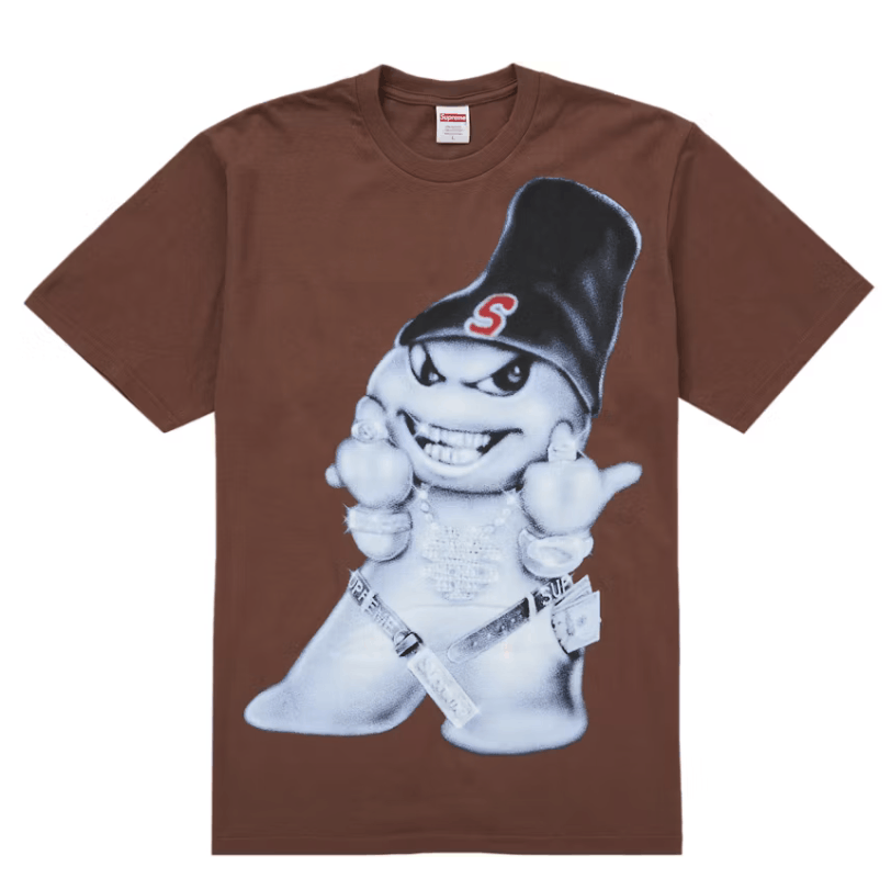 Supreme Snowman Tee Brown Size XL