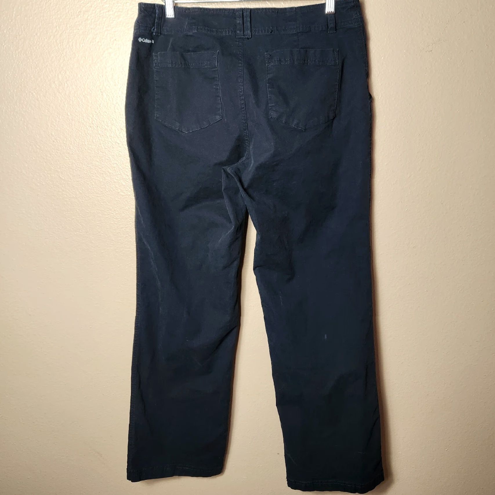 Vintage Columbia Womens Black Cotton Twill Mid Rise Straight Leg Pants-Size 12 Shirt Size 34" / US 12 / IT 48 - 5 Thumbnail