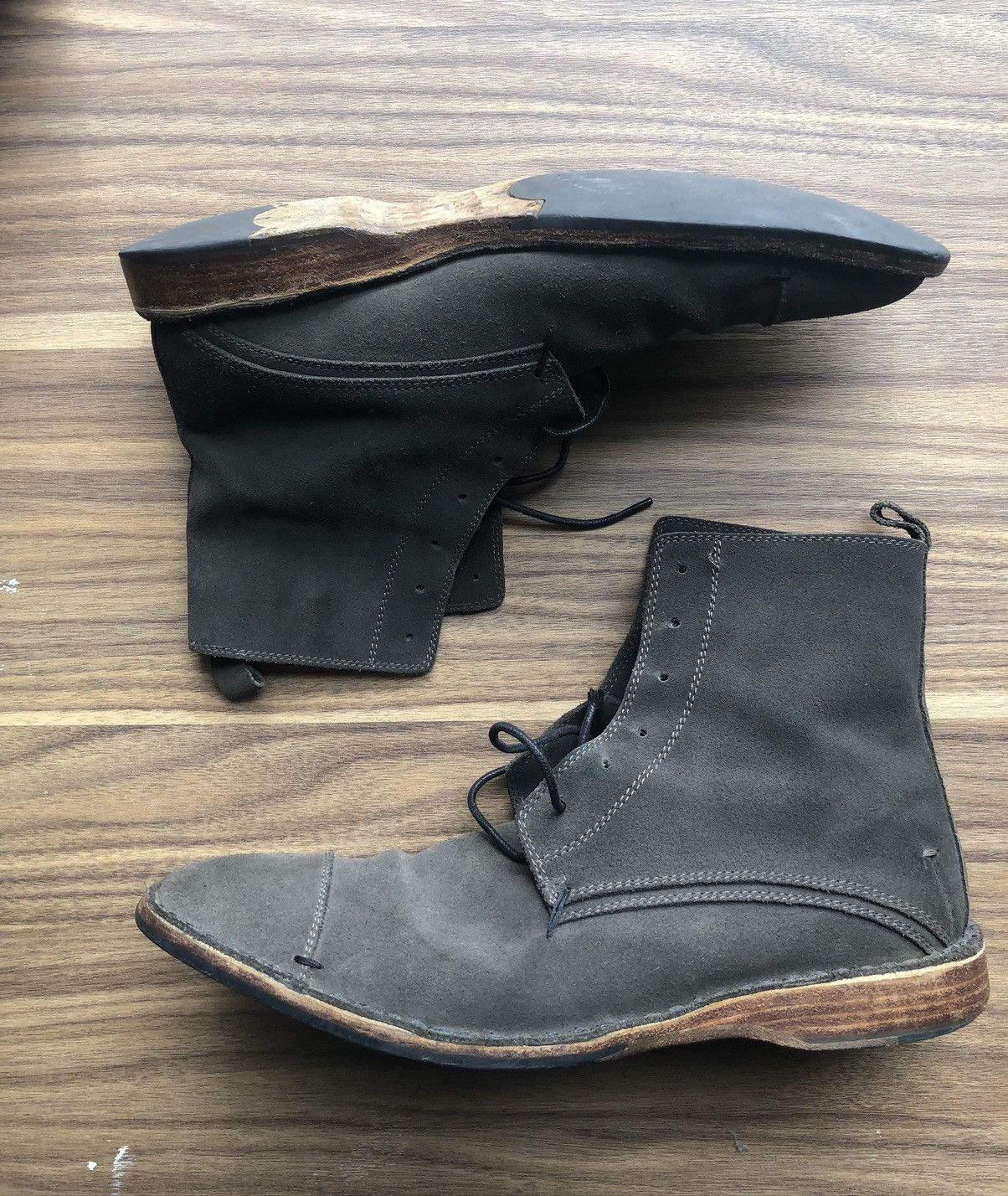 Chelsea Boots Costume National CnC hybrid suede chukka high cut chelsea boot Grailed