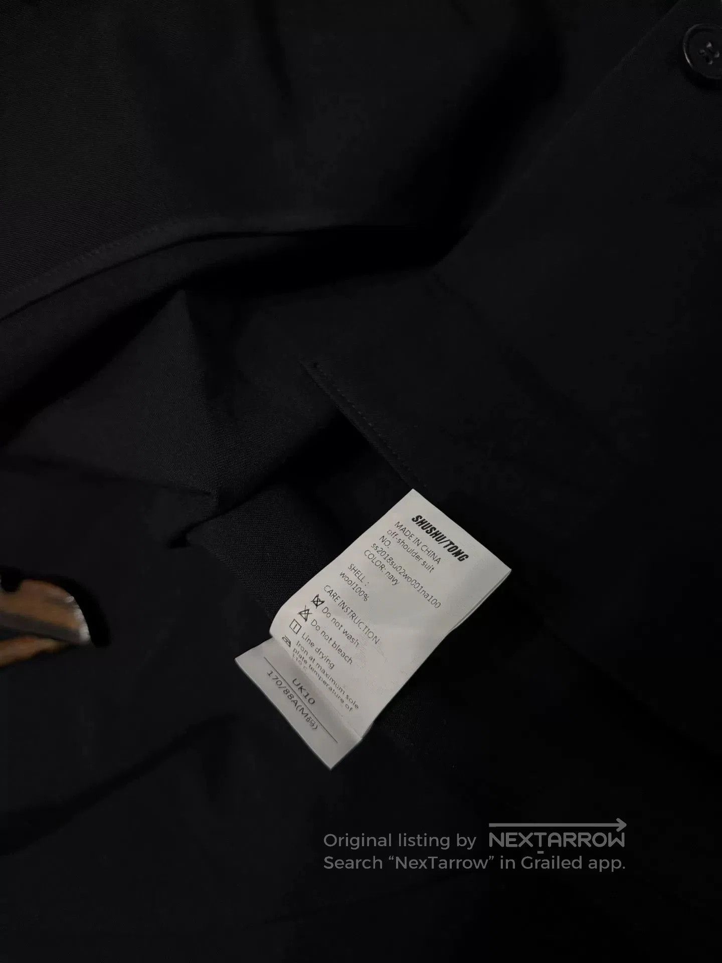 Shushu/Tong Black Casual Blazer by Shu Shu Tong. Size XL / US 12-14 / IT 48-50 - 4 Thumbnail