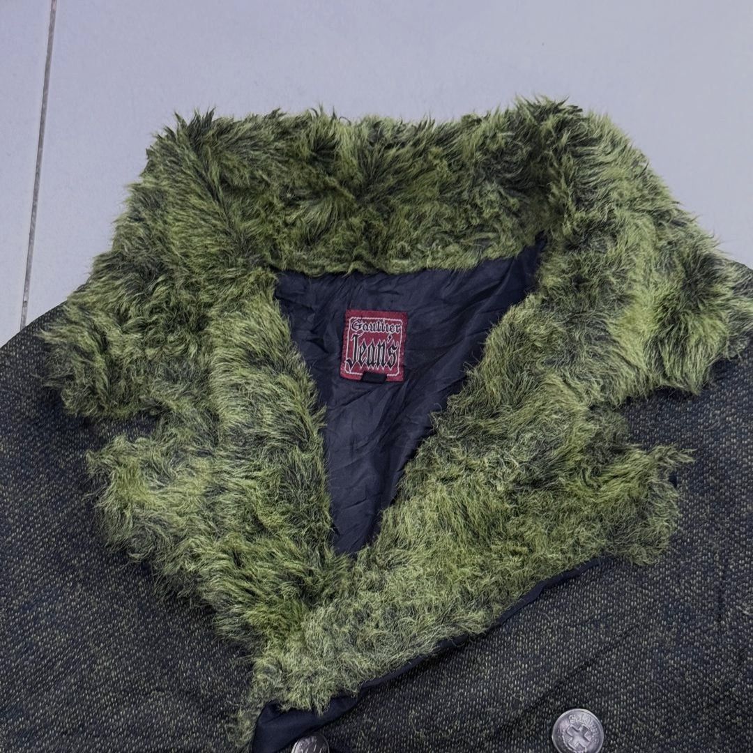 Jean Paul Gaultier 🔥RARE ! JEAN PAUL GAULTIER JEANS FUR COAT Size S / US 4 / IT 40 - 5 Thumbnail