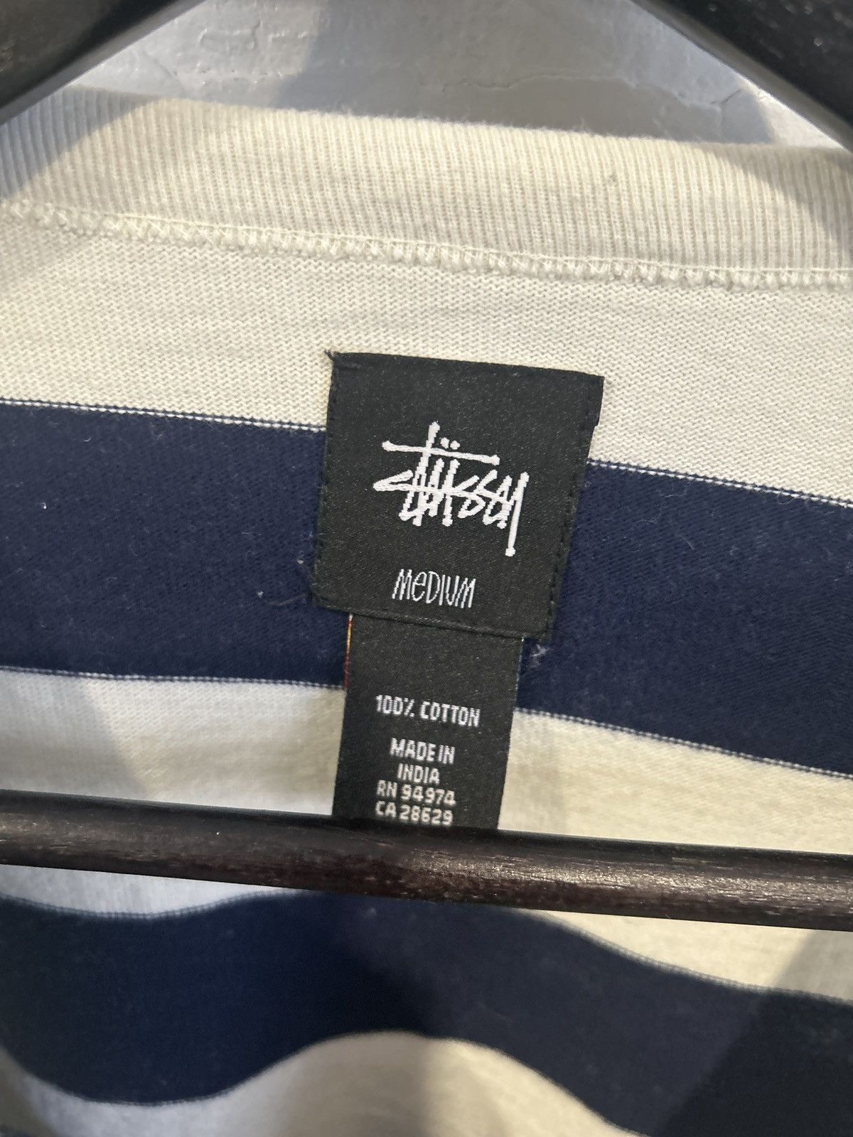 Stussy Black and white Stüssy long sleeve Size US M / EU 48-50 / 2 - 4 Thumbnail