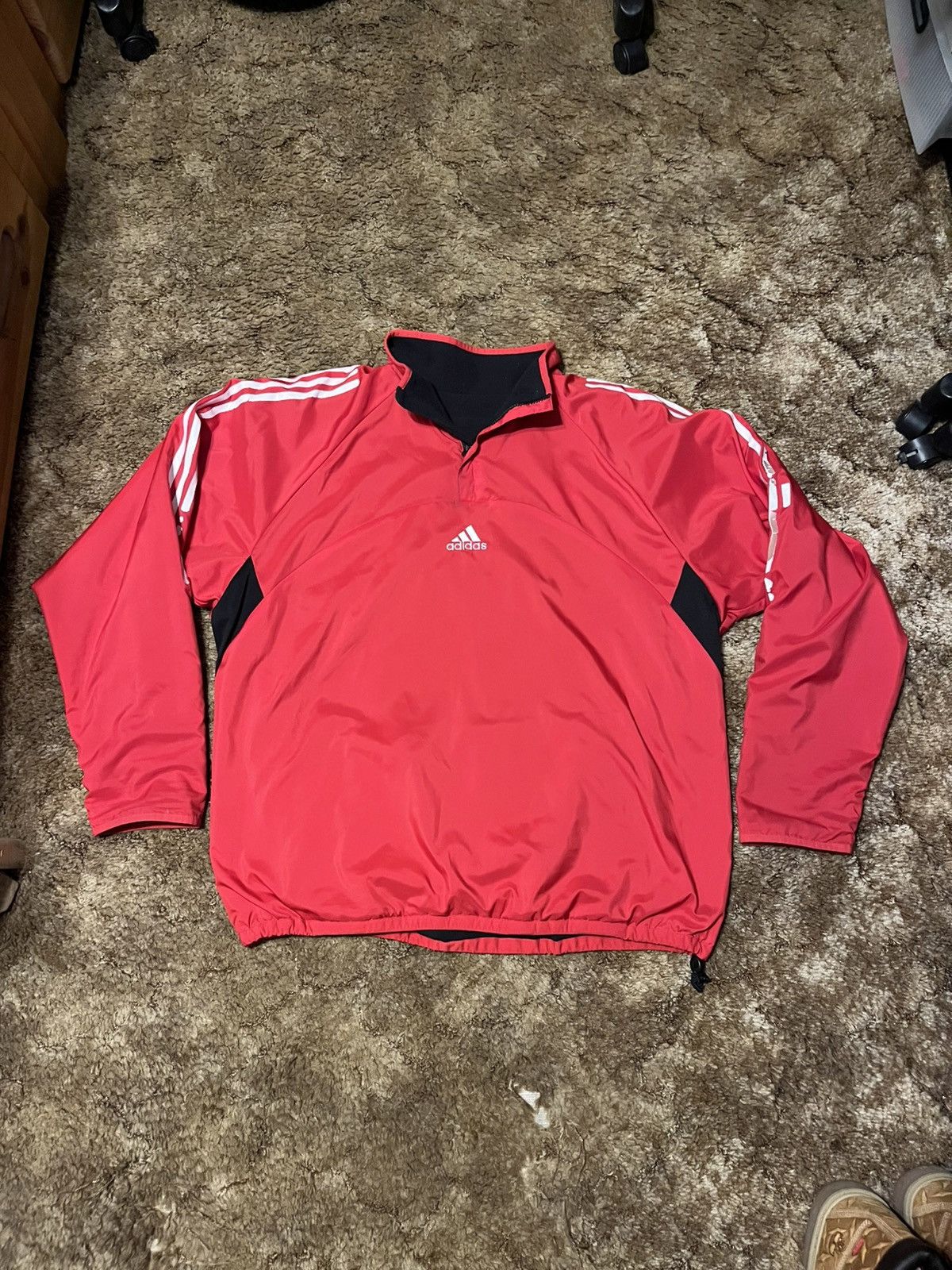 Adidas Adidas Liechtenstein Reversible Sportswear Jacket Red XLarge Size US XL / EU 56 / 4 - 1 Thumbnail