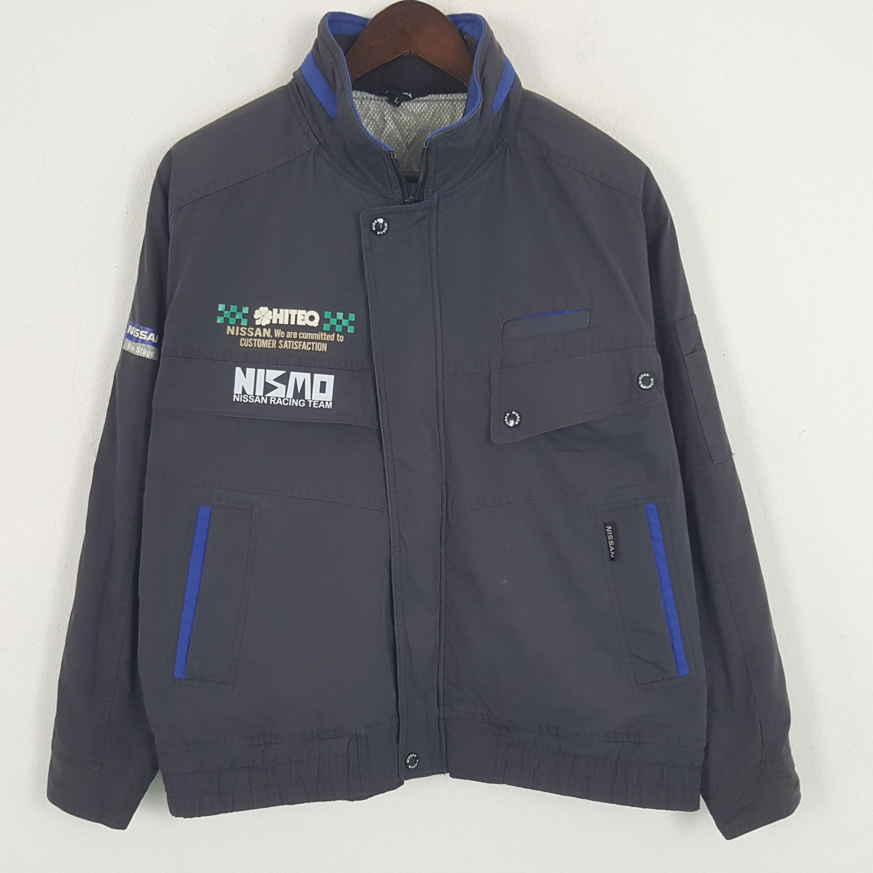 Japanese Brand × Vintage Vintage Nismo Nissan Racing Team Custom Bomber Jacket Size US L / EU 52-54 / 3 - 3 Thumbnail