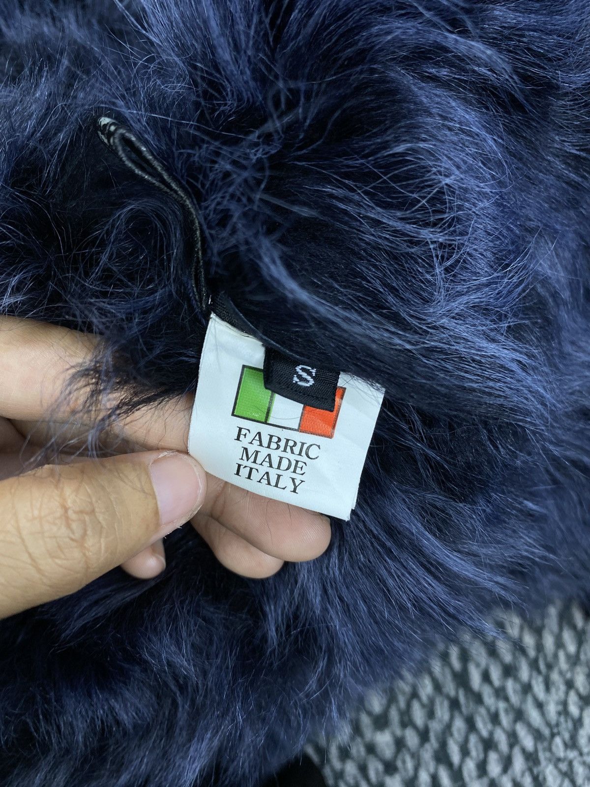 If Six Was Nine 🔥Ferrara Italy Faux Fur Shearling Asymmetrical Hooded Jacket Size US S / EU 44-46 / 1 - 14 Thumbnail