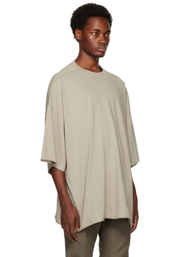 image of Ss23 Rick Owens Tommy Tshirt Uni in Pearl, Men's (Size Large)