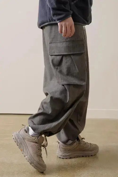 Jean 20AW Indigo Union Japan Coffee Brown Oversized Jogger Pants Size US 31 - 4 Thumbnail