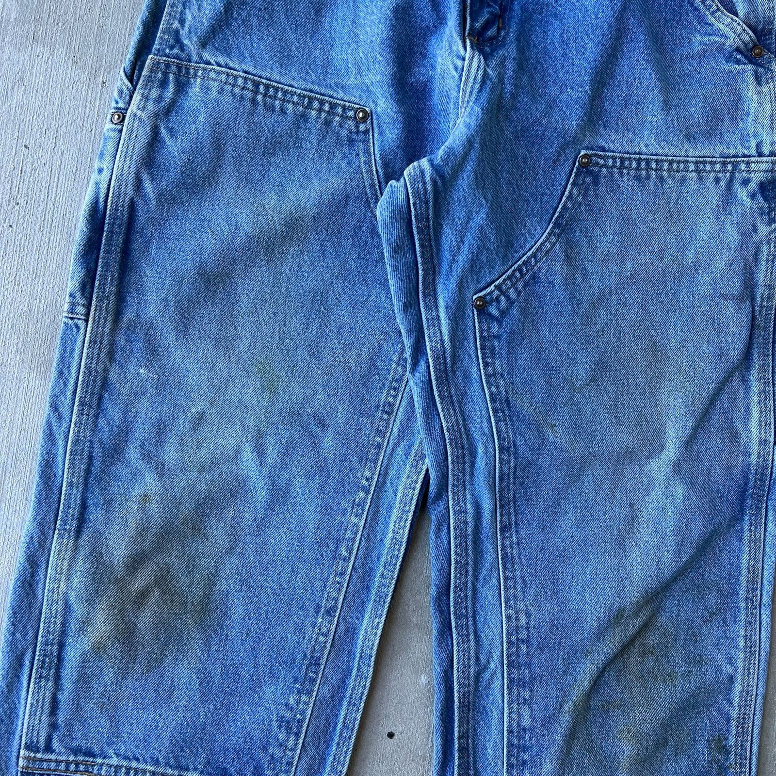 Carhartt × Vintage Carhartt denim blue jean double knee work carpenter pants Size US 30 / EU 46 - 5 Thumbnail