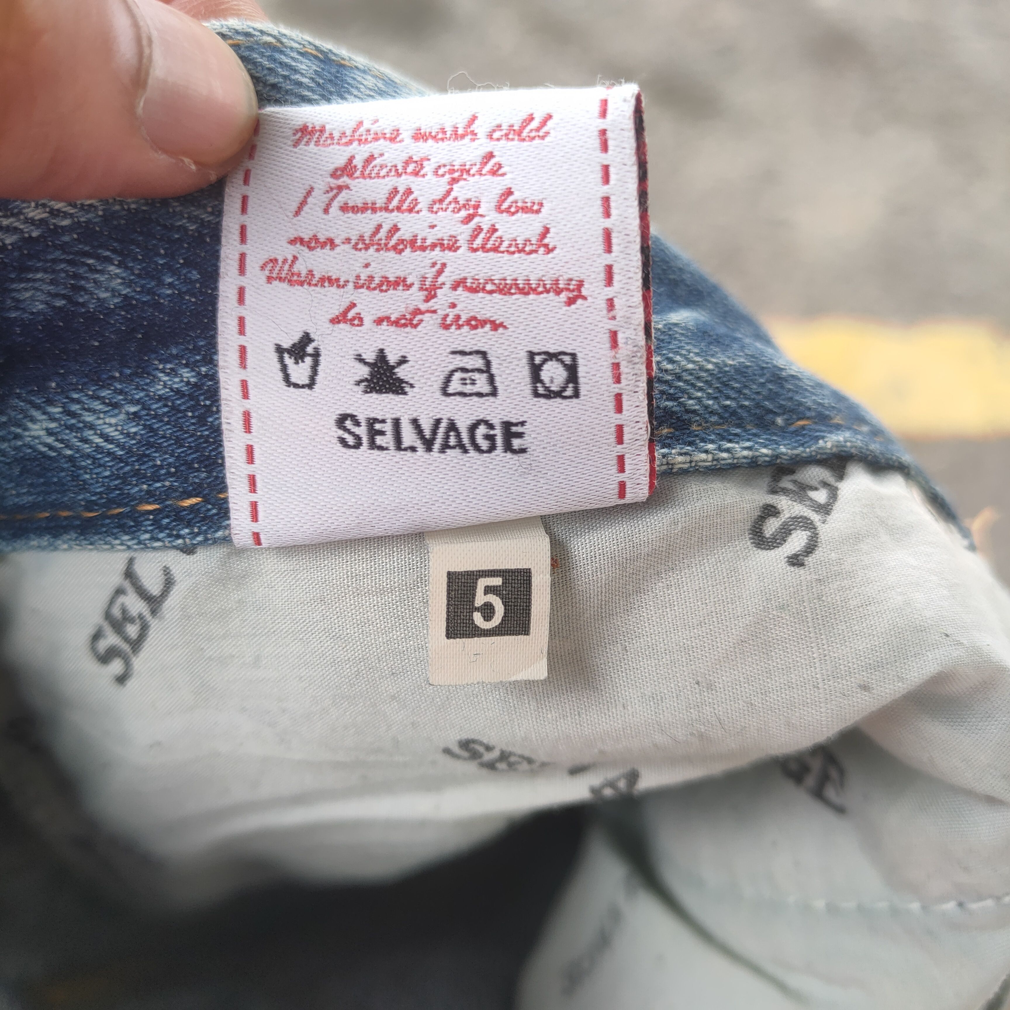 Salvage VINTAGE SELVEGE FADED DISTRESSED JEANS DENIM PANTS Size US 32 / EU 48 - 14 Thumbnail