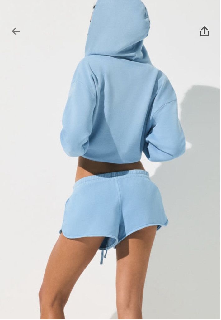 SKIMS NIB Skims French Terry Zip Up Hoodie Jacket medium Blue Bell Size M / US 6-8 / IT 42-44 - 2 Thumbnail