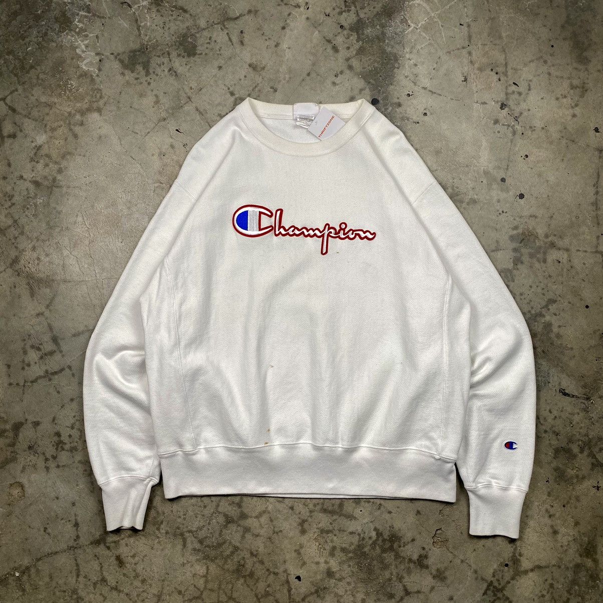 Champion × Vintage Rare y2k Champion Reverse Weave Crewneck Size US XL / EU 56 / 4 - 1 Thumbnail